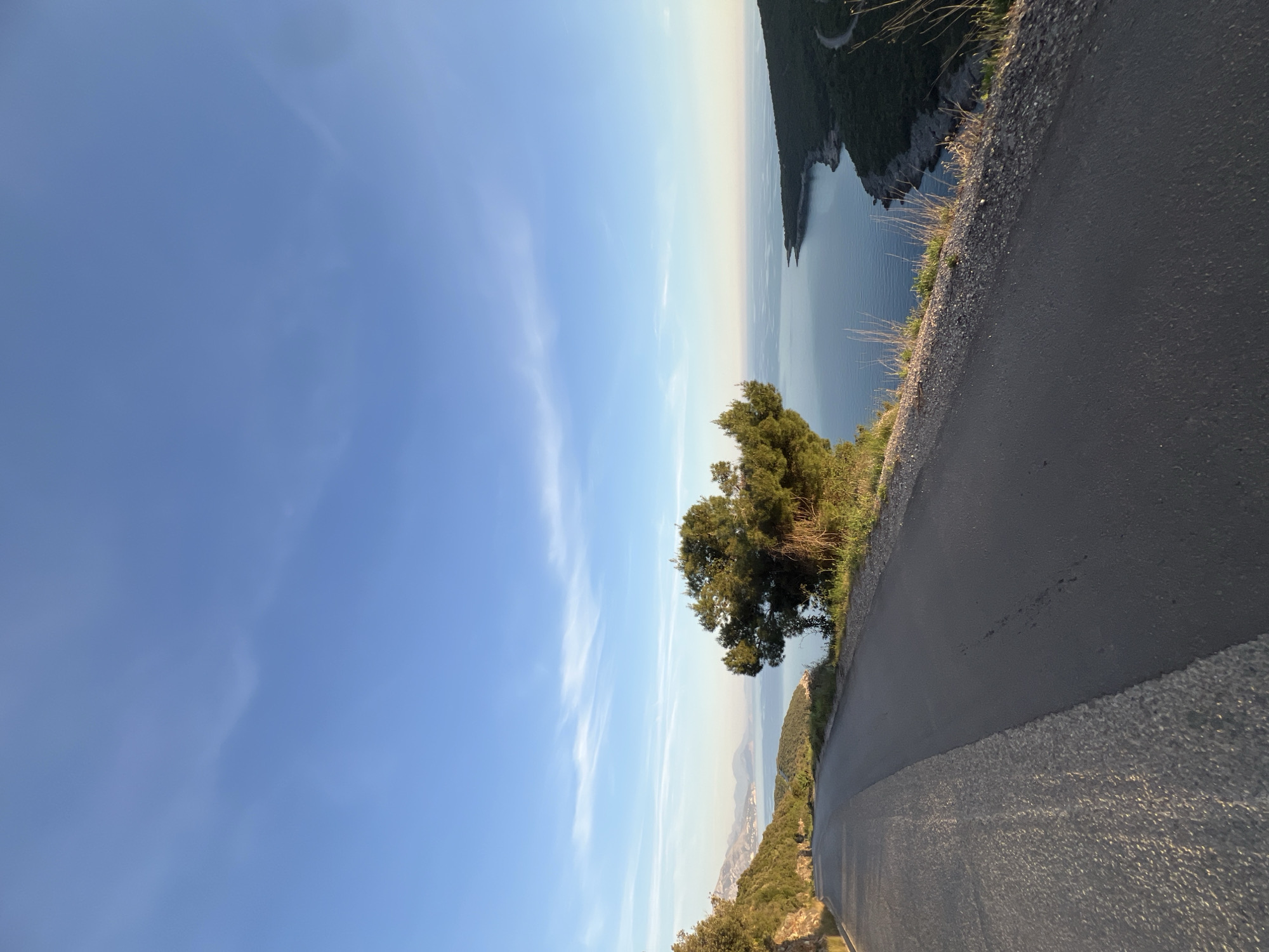 Tourist documents scenic Montenegrin coast near Dubraljevina, Višnjevo
