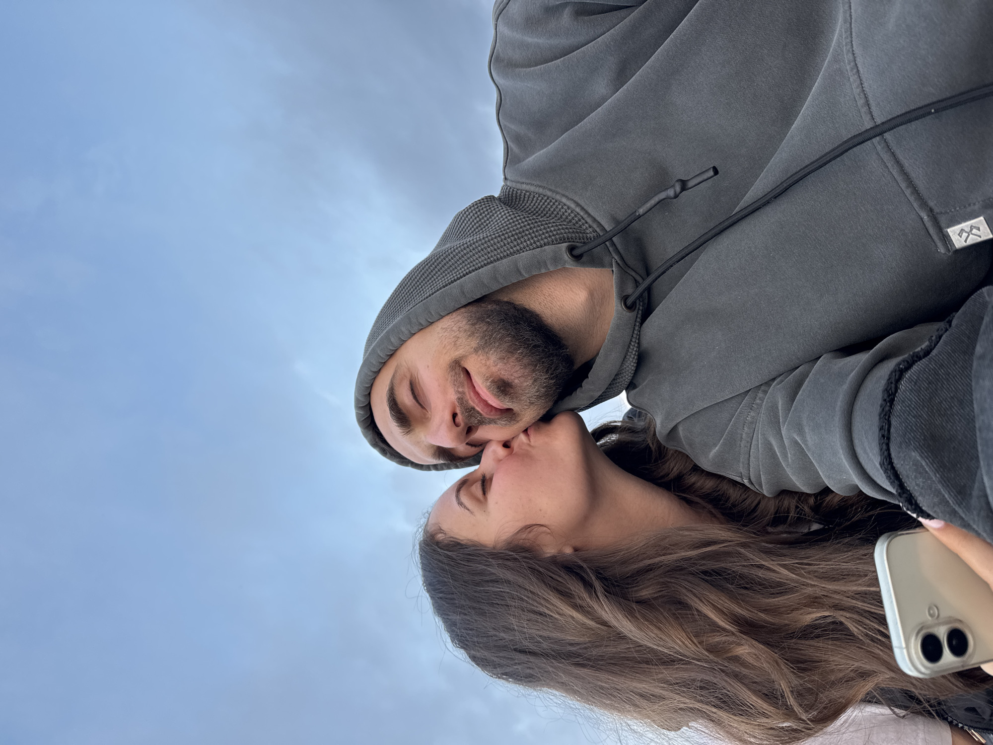 Couple shares romantic moment in seaside Bulgarian town