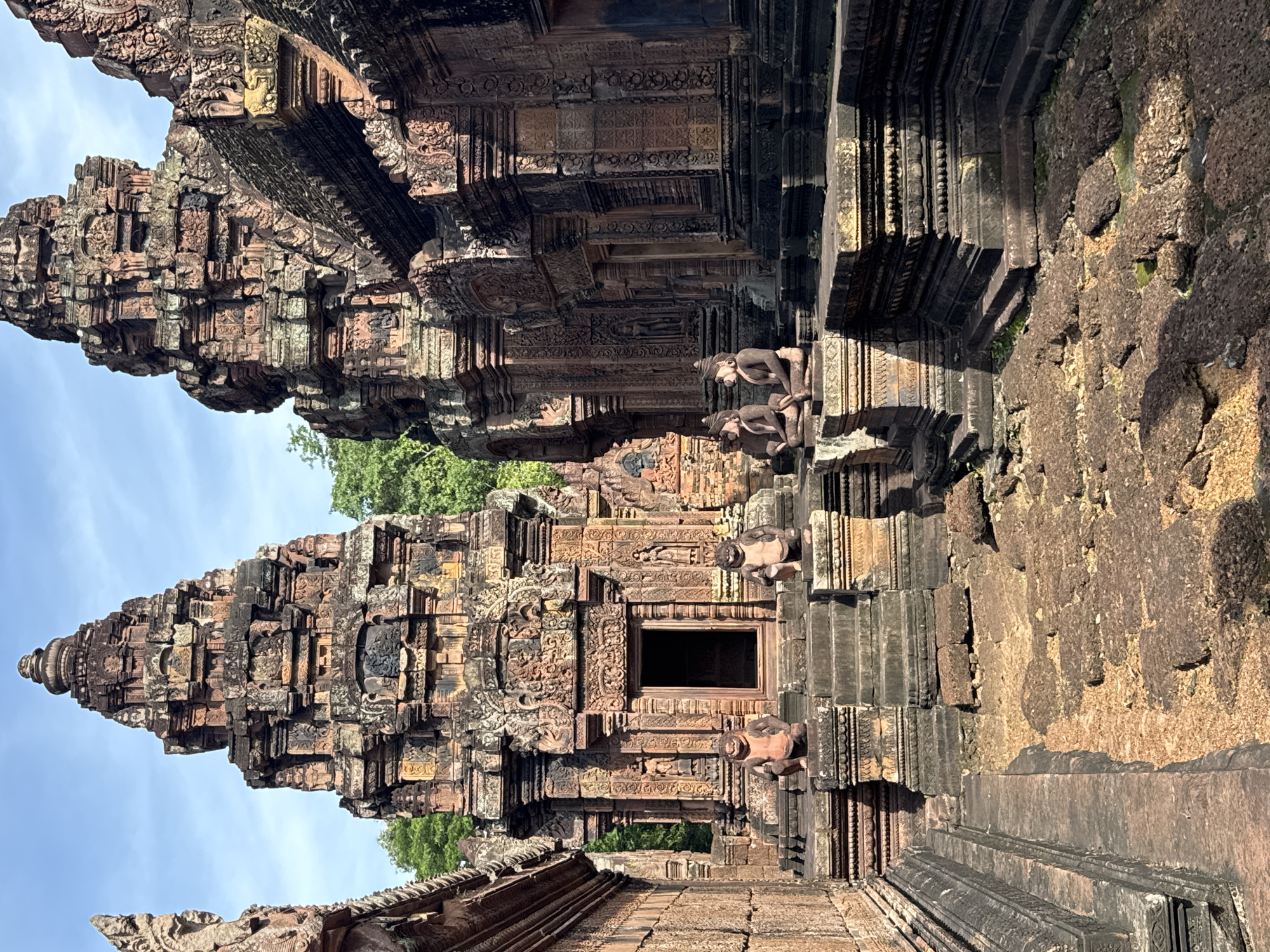 Exploring Banteay Srei's red sandstone carvings and surrounding countryside