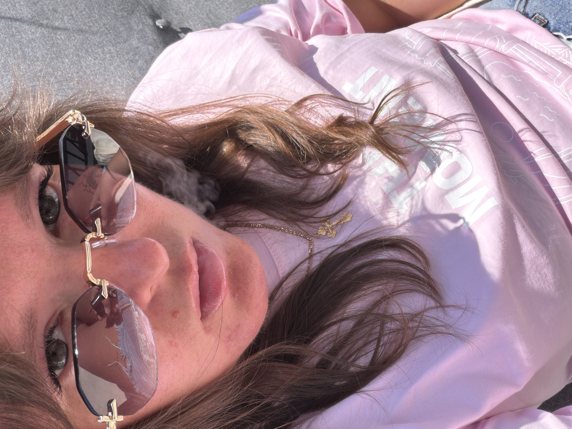 Woman enjoys sunny morning relaxation outdoors in Manavgat, Turkey
