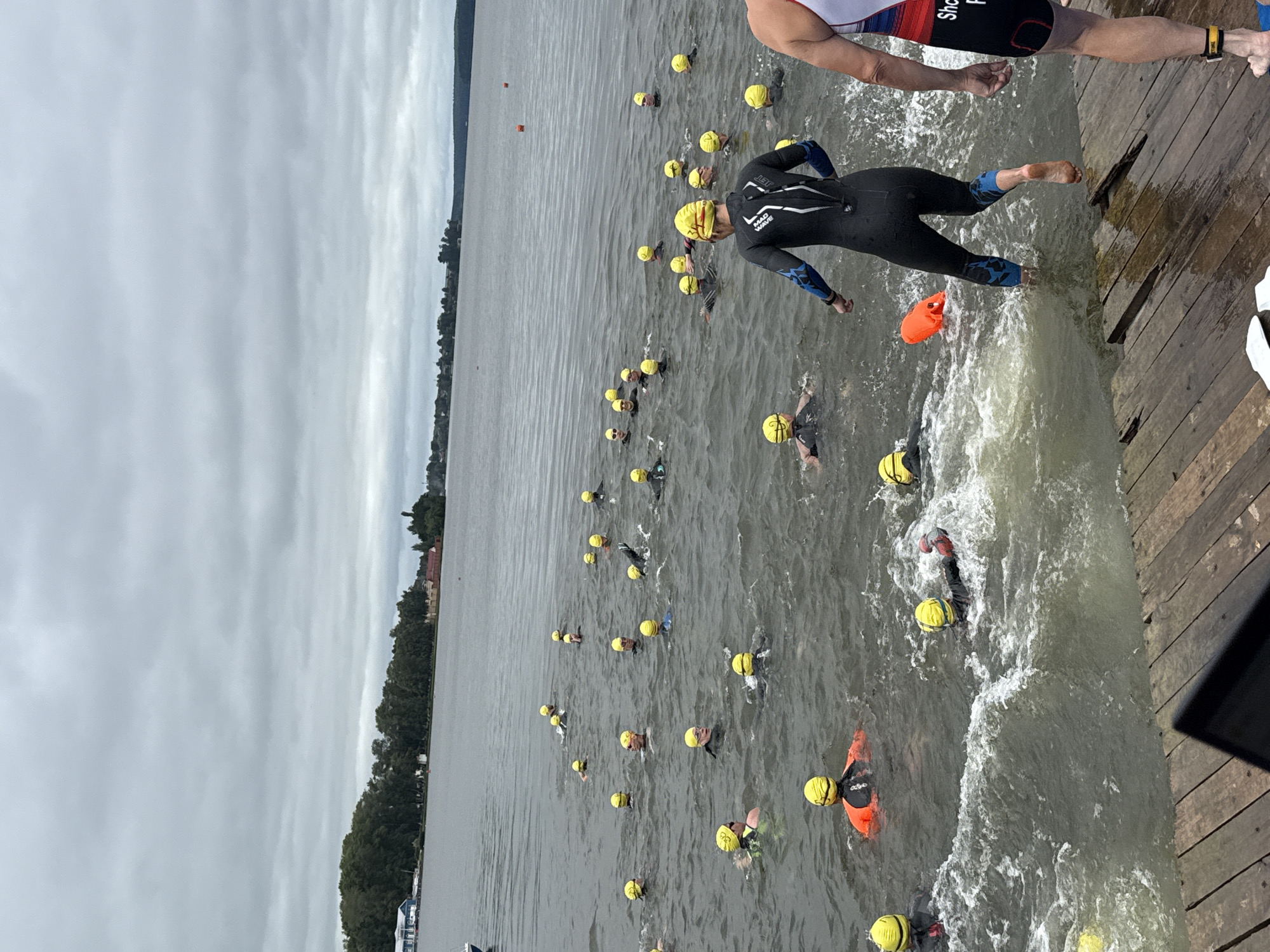 Open-water swim event unfolds on a Votkinsk lake