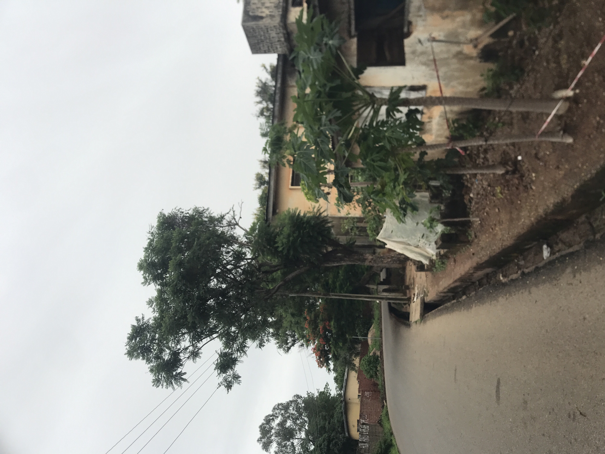 Street scenes documented in Kabong, Nigeria under overcast conditions