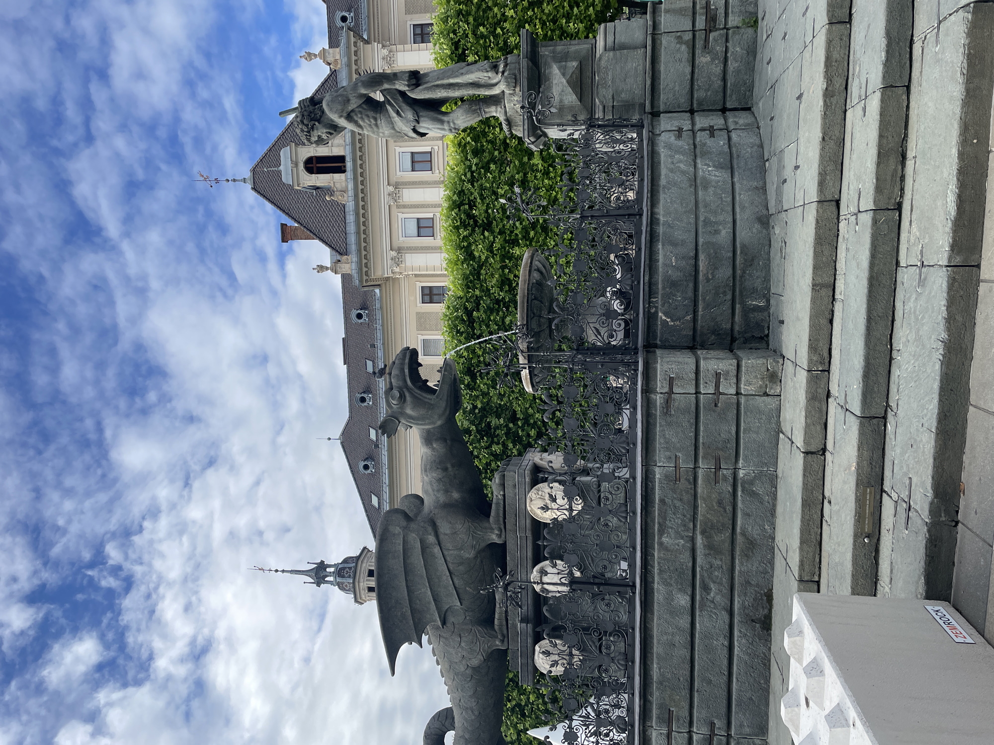 Historic monuments photographed in Klagenfurt city center