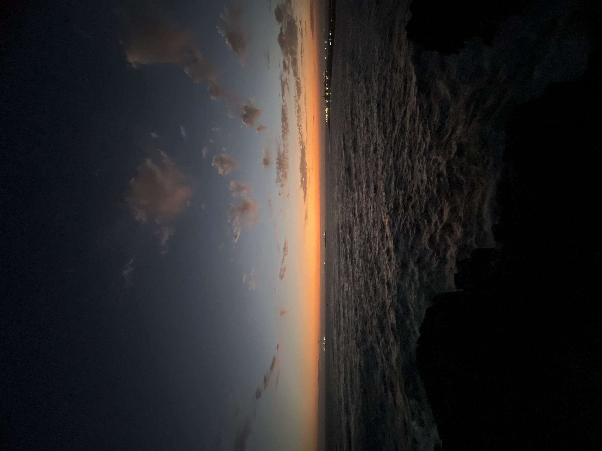 Sunset documented from multiple vantage points in Arica, Chile