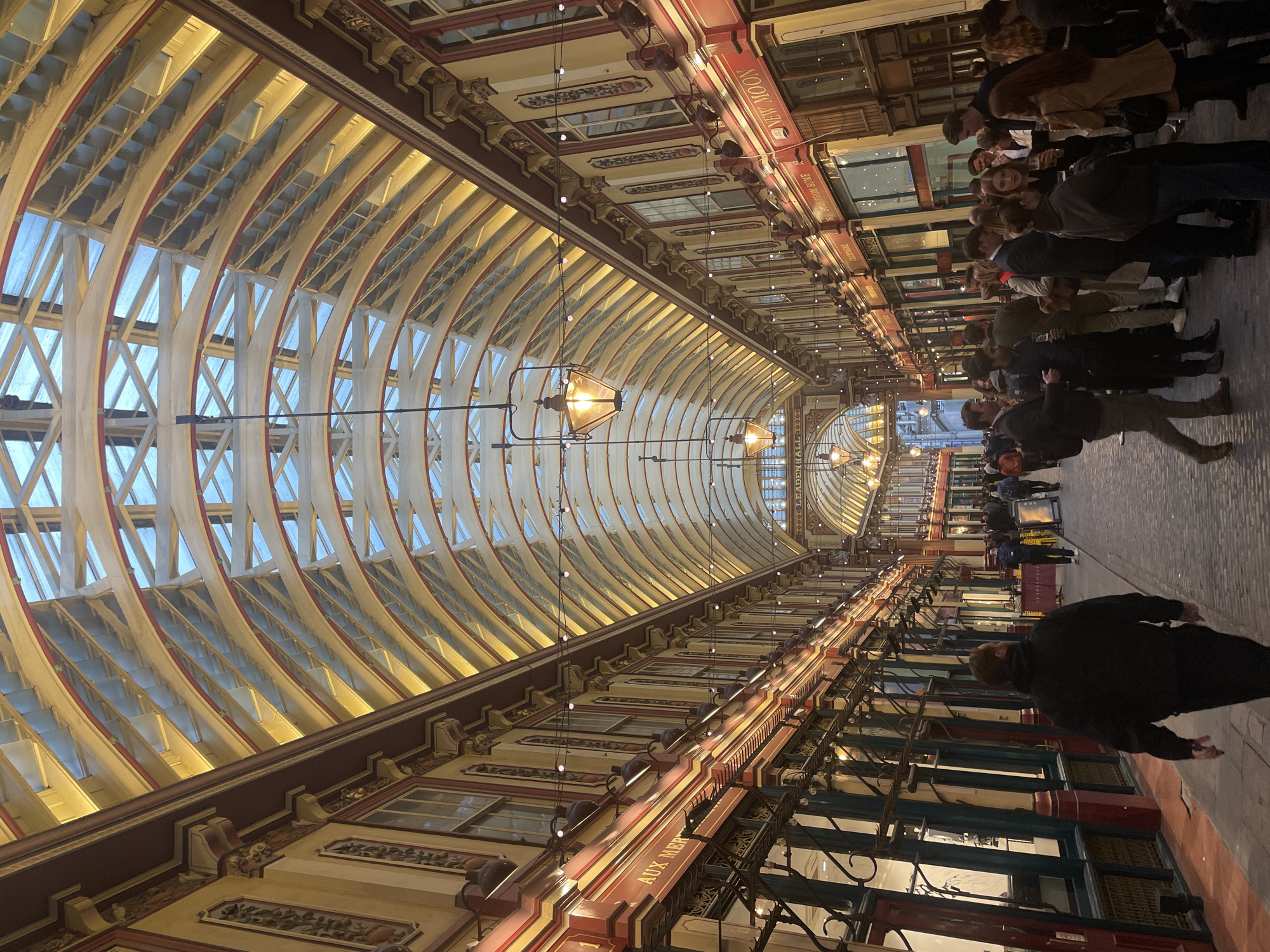 Evening scenes documented across London's historic City district
