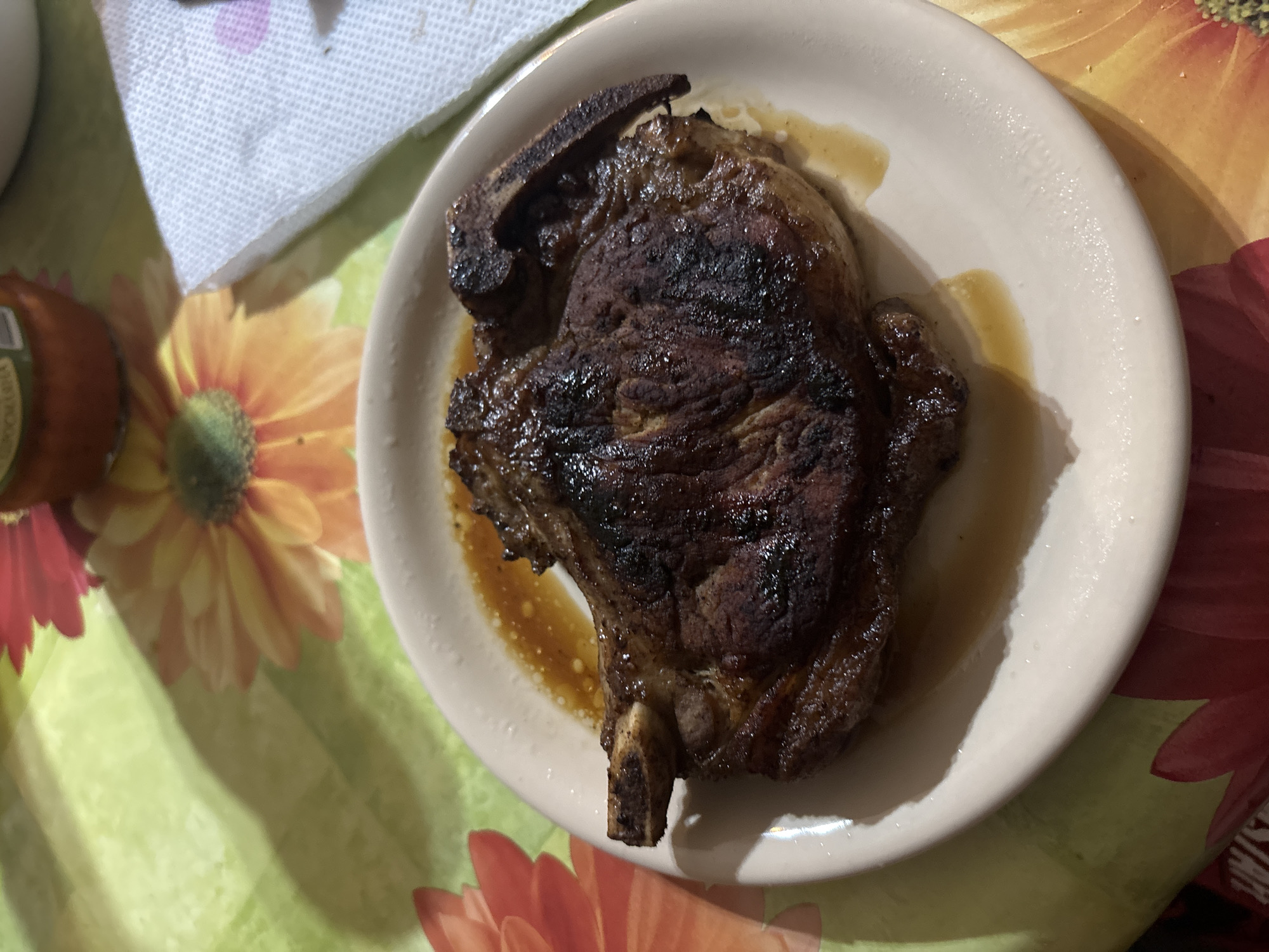Steak dinner preparation documented in Goritsa, Bulgaria