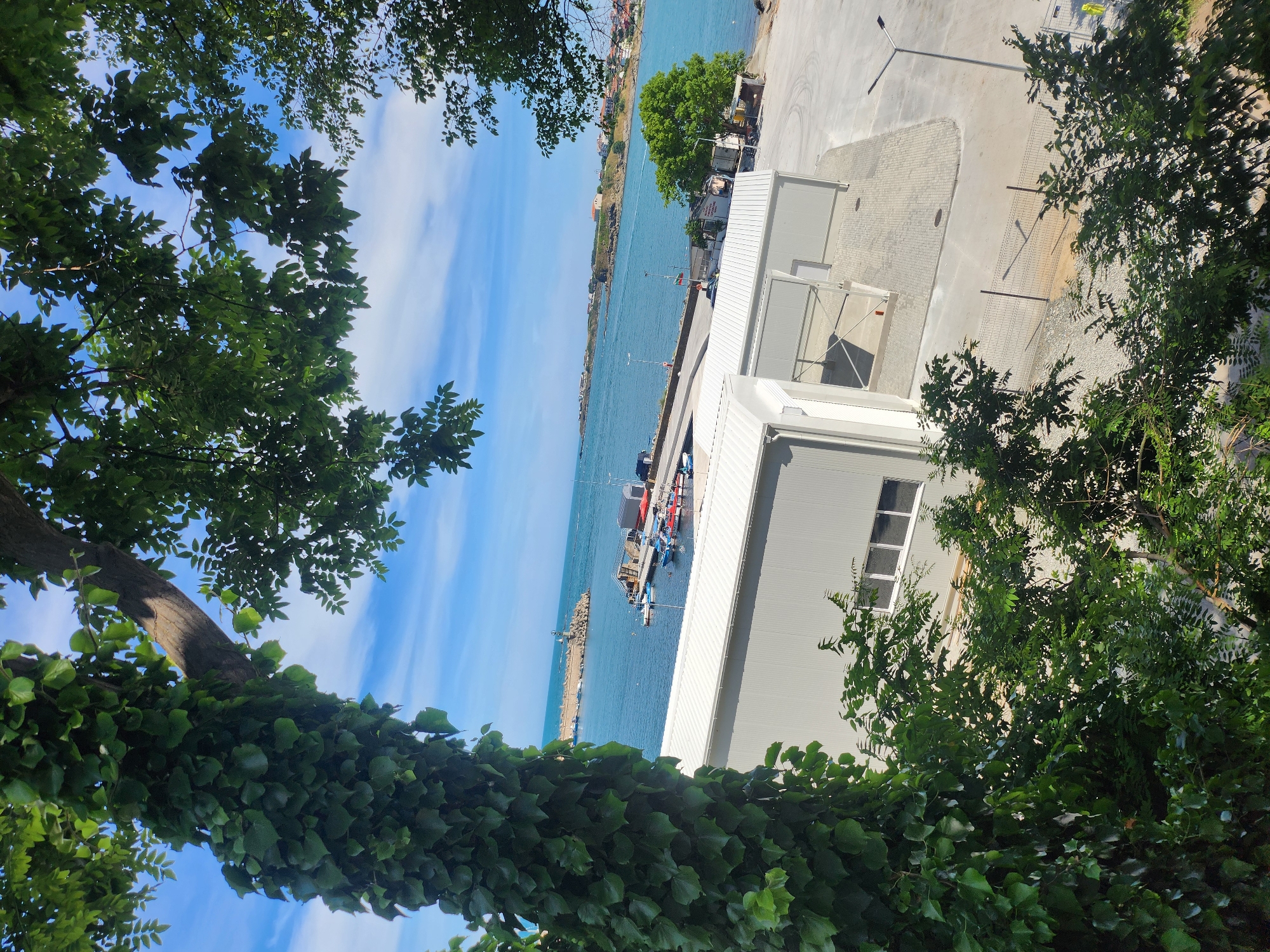 Sunny afternoon at Tsarevo's Black Sea harbor