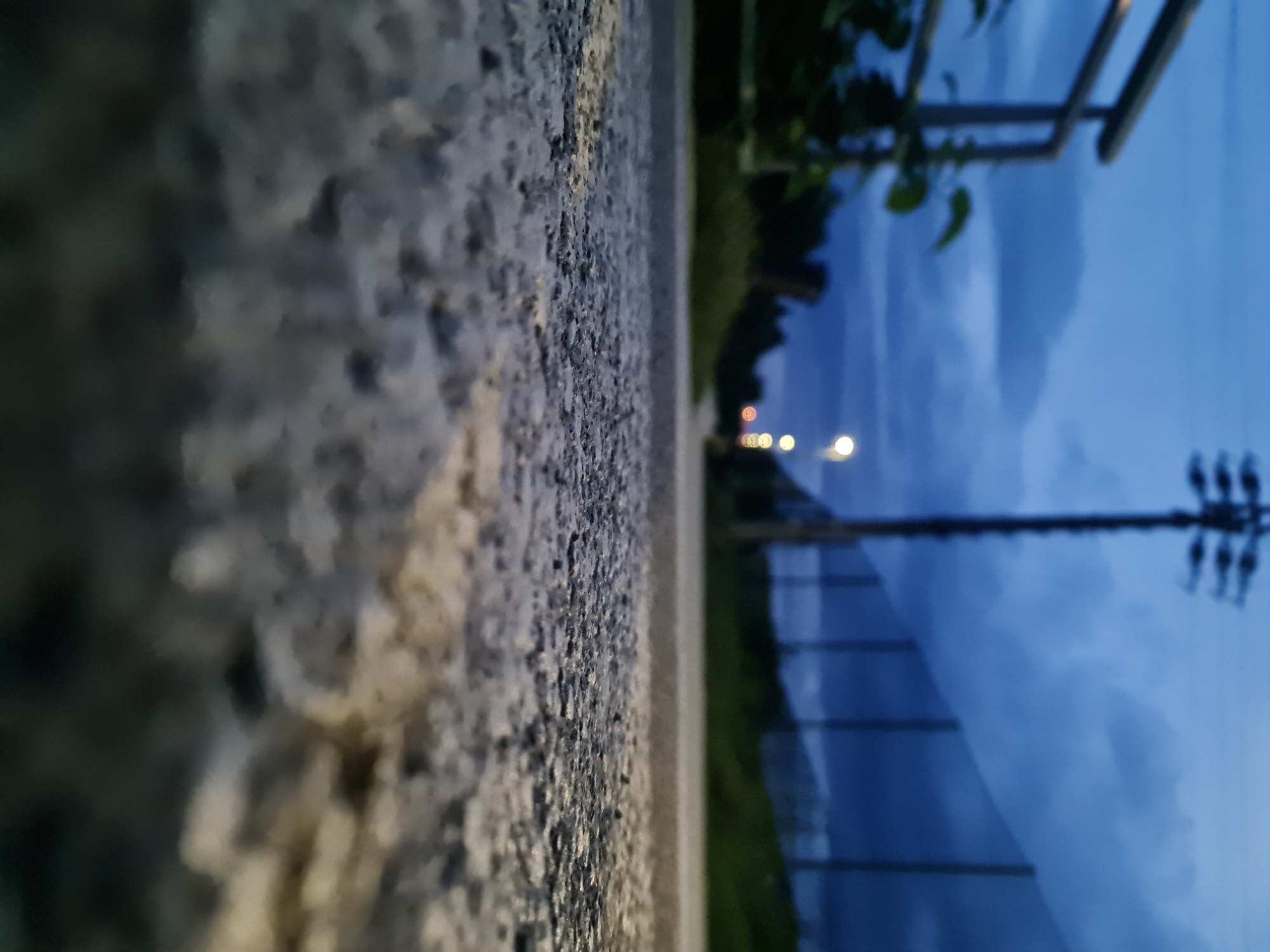 Evening riverside walk documented in Prešov, Slovakia