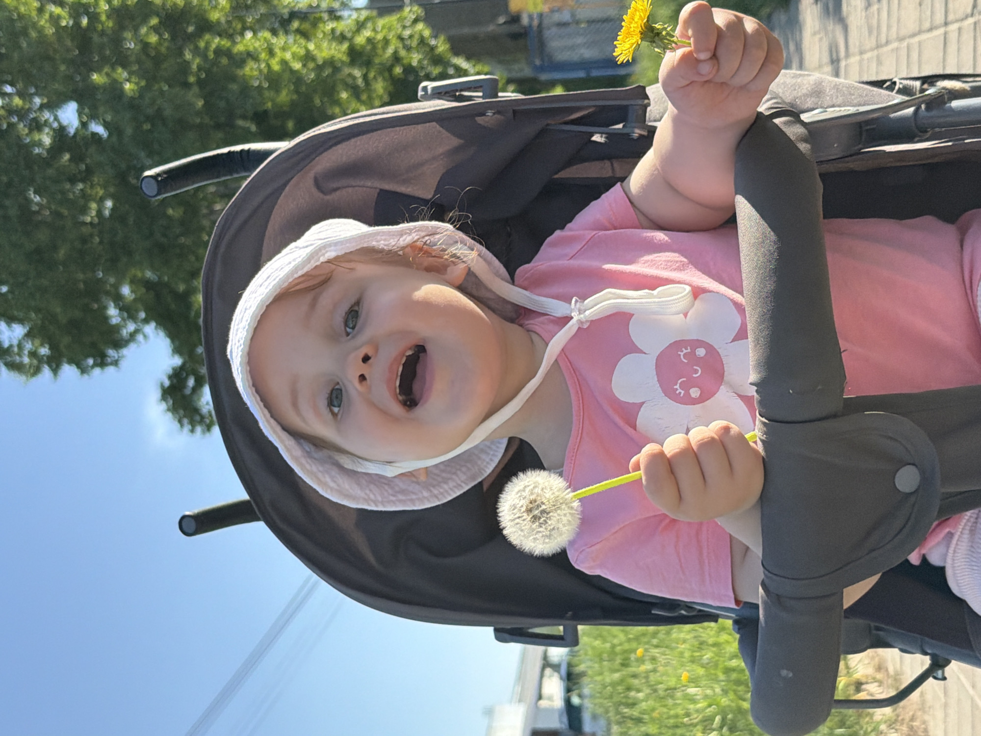 Child and woman enjoy dandelions on sunny Chaikovsky afternoon
