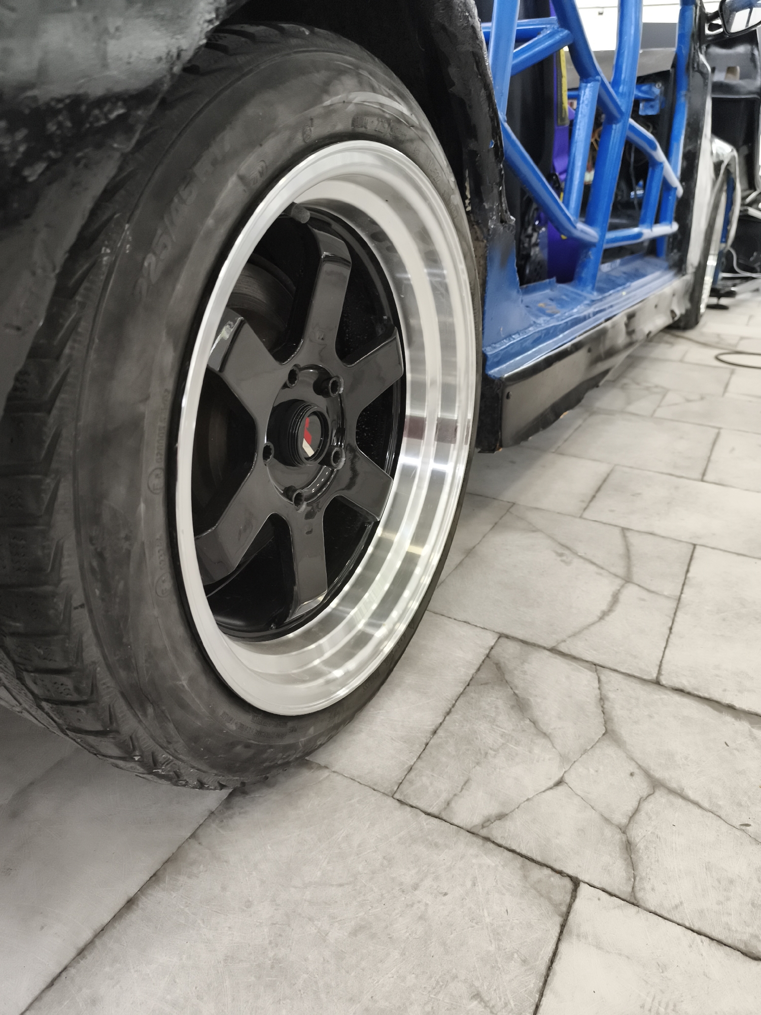 Modified cars displayed at automotive gathering in Targovishte, Bulgaria