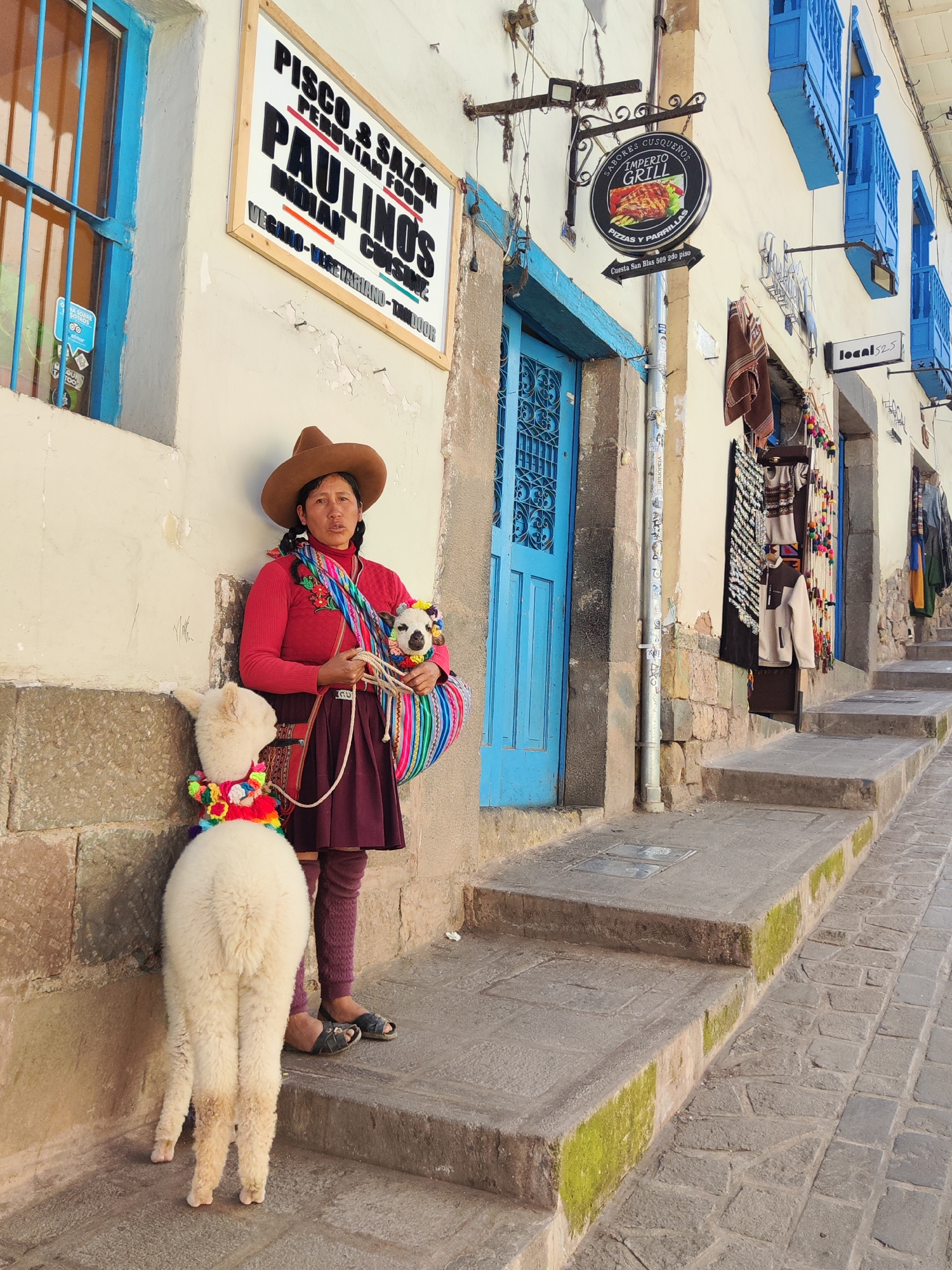 Tourist activities and cultural encounters documented across Cusco, Peru