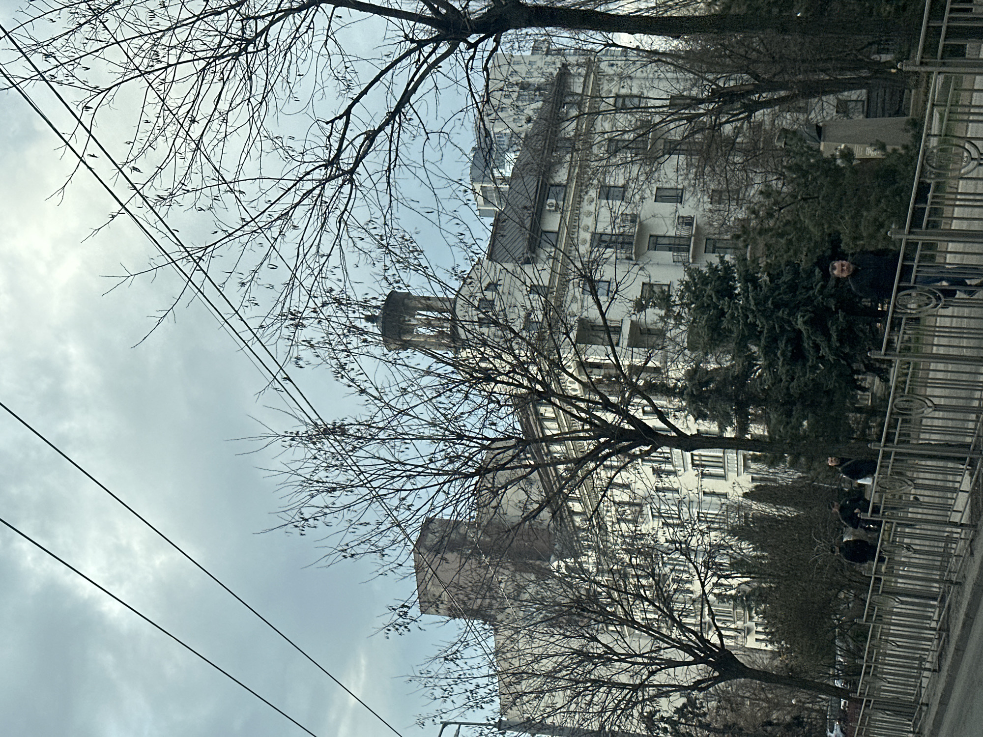Early morning street scenes documented in Kyiv, Ukraine