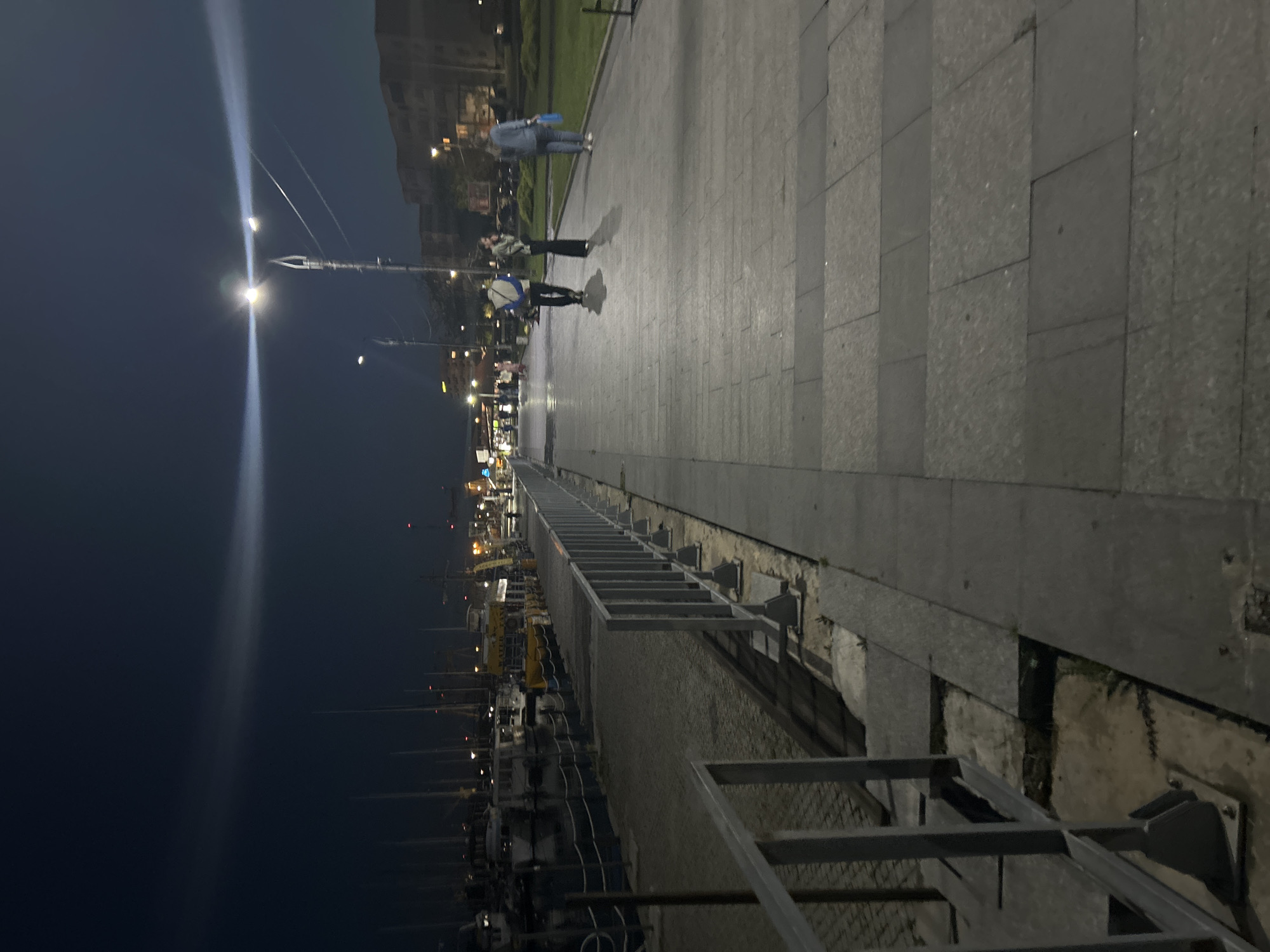 Fireworks display lights up Mangalia, Romania waterfront evening