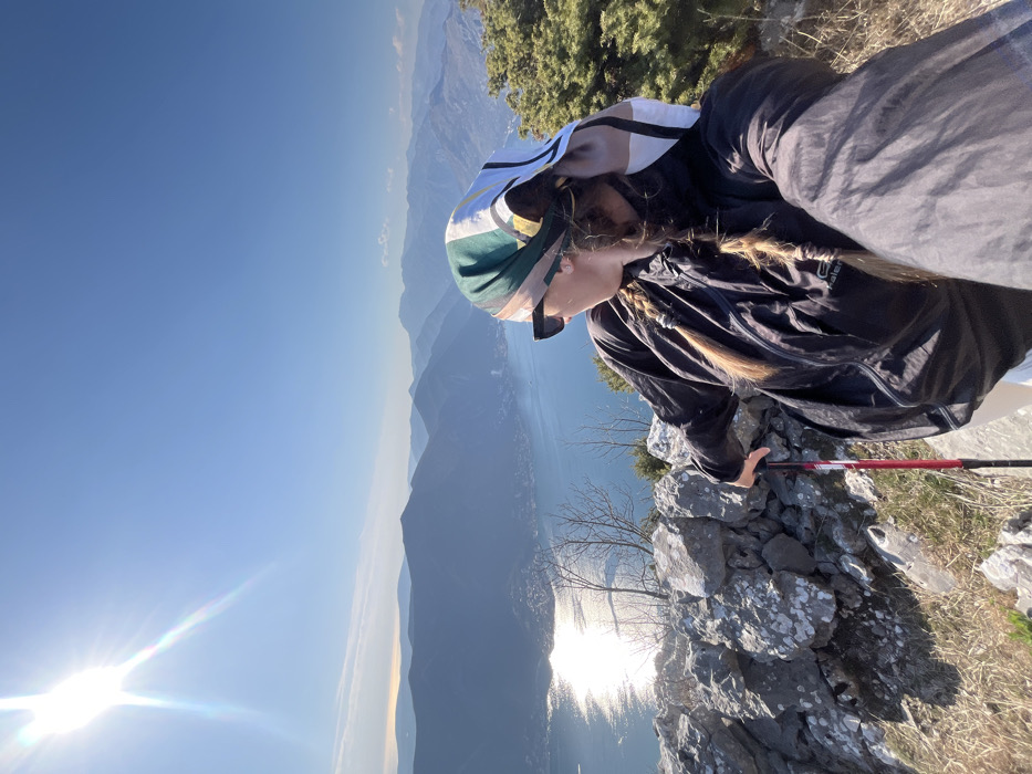 Hiker documents scenic Bay of Kotor views from Dobrota peaks