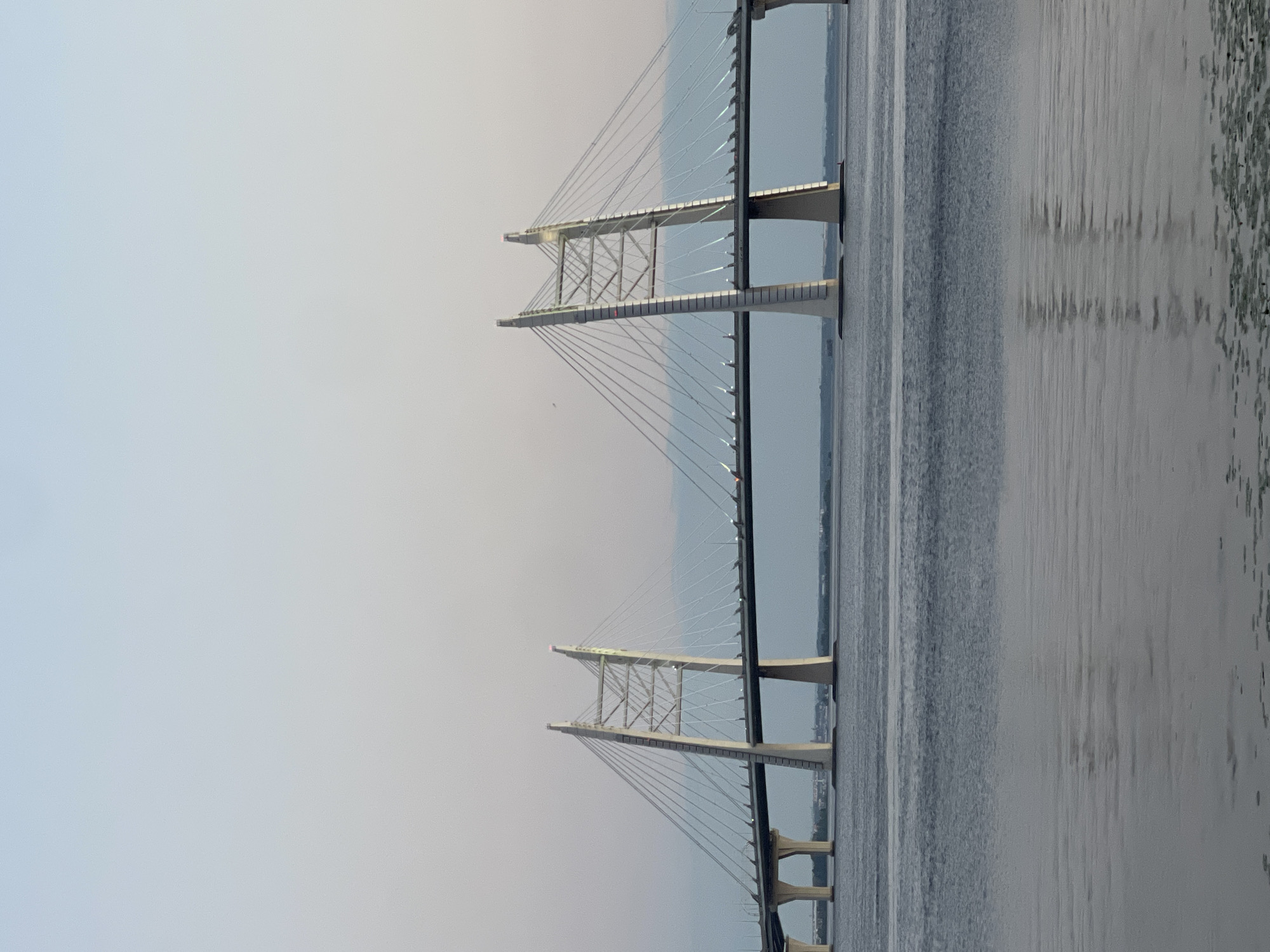 Saint Petersburg's WHSD bridge at dusk, multiple angles