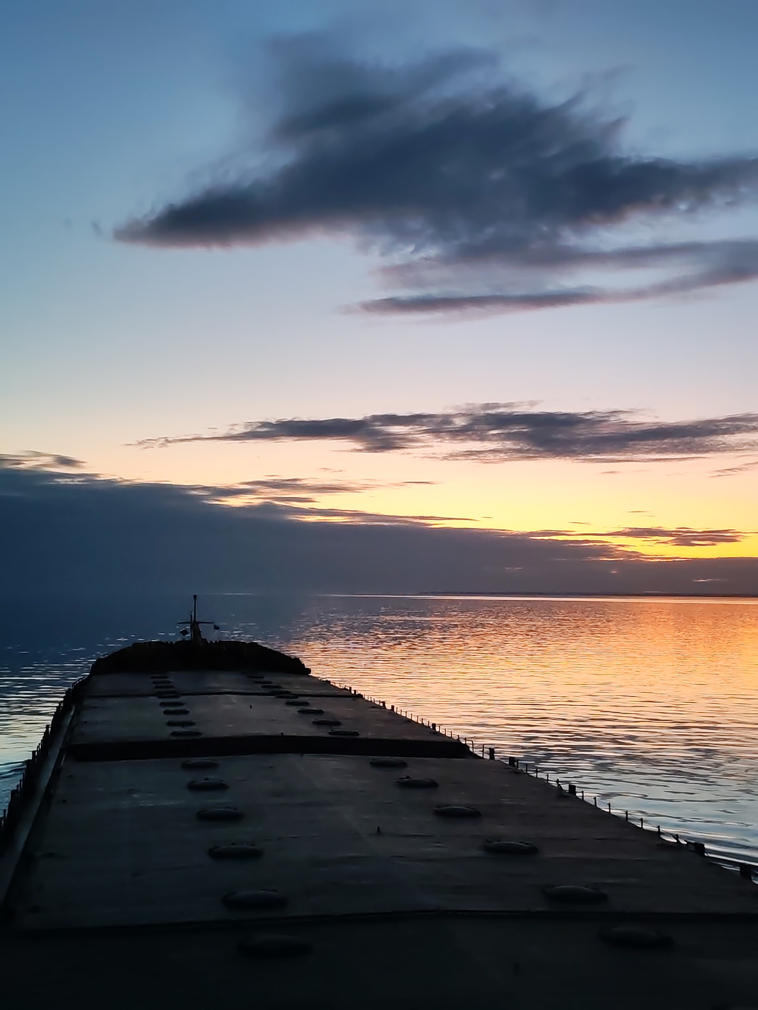 Twilight voyage documented aboard cargo vessel in Russian waters