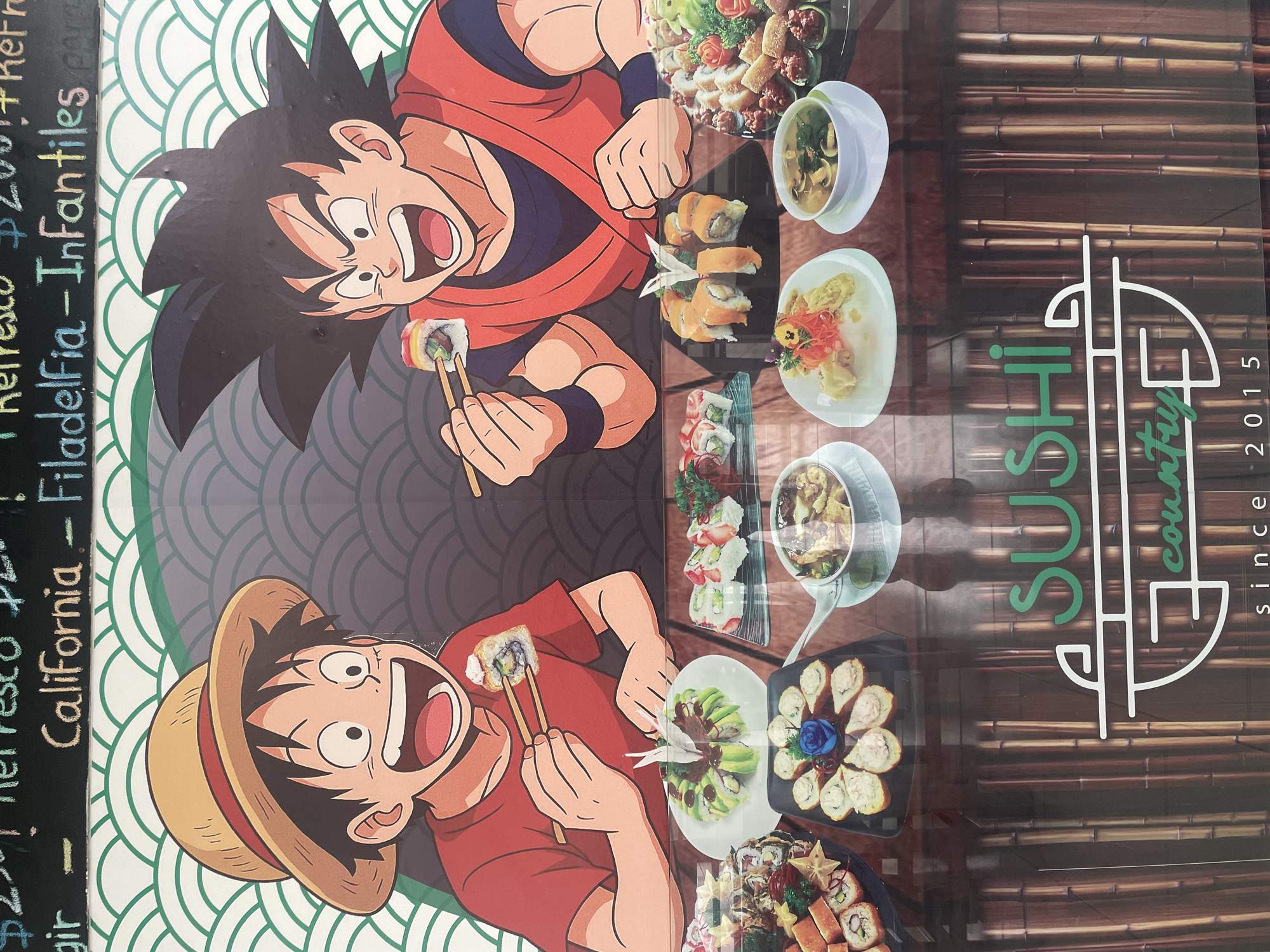Anime-themed sushi restaurant documented in Naucalpan de Juárez