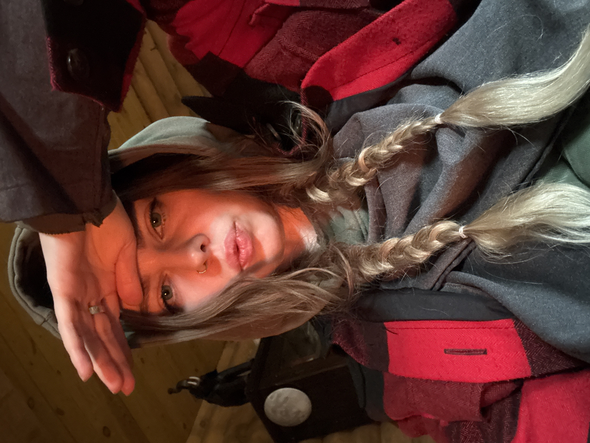 Fire and portrait captured moments apart in Russian settlement