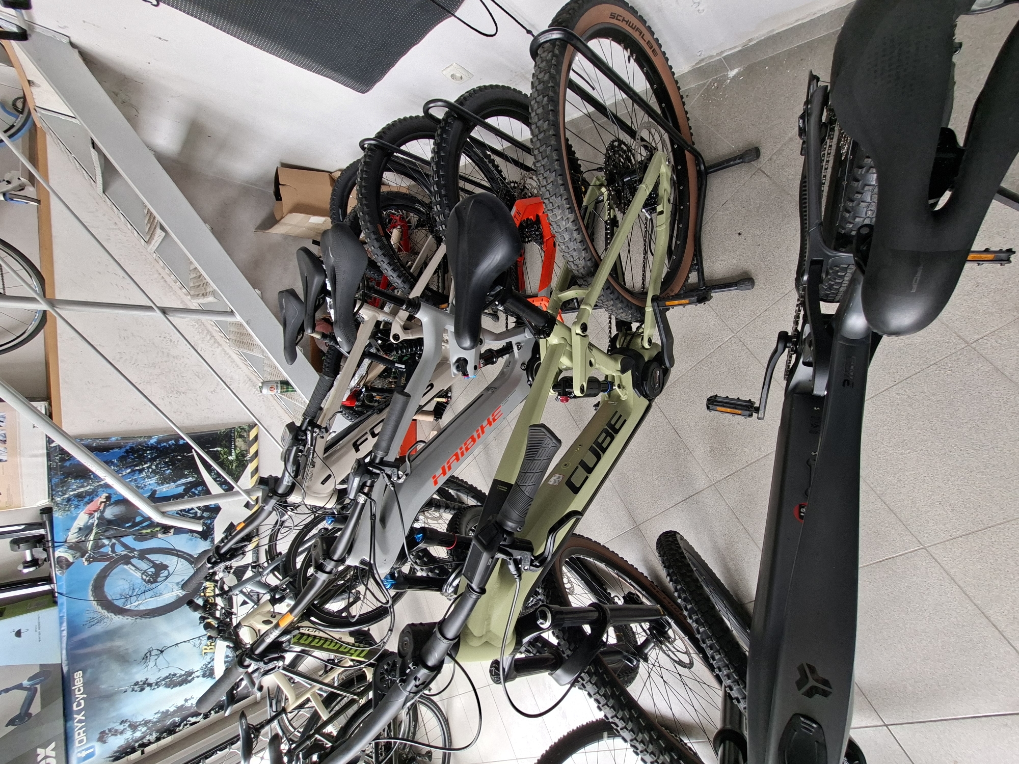 Mixed scenes documented in Gabrovo bicycle shop area