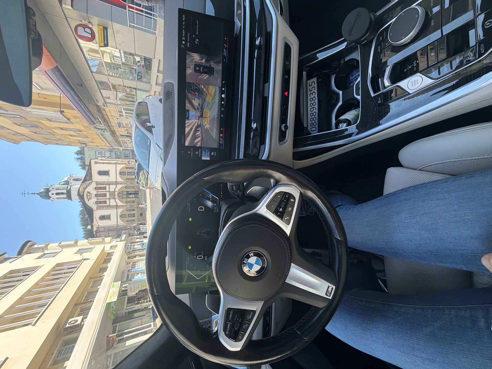 BMW interior view documented in Gabrovo, Bulgaria