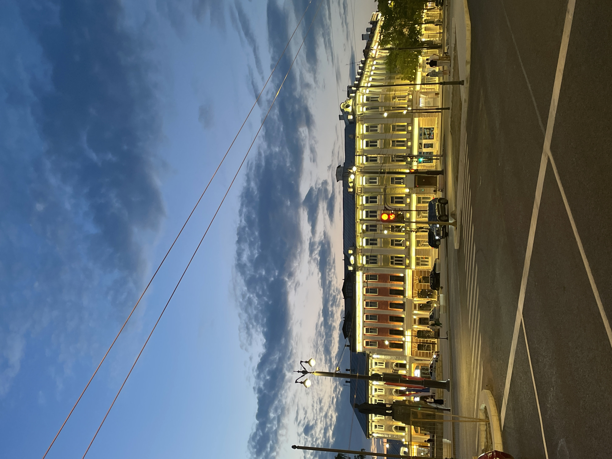 Photographer documents twilight street scenes across central Vologda