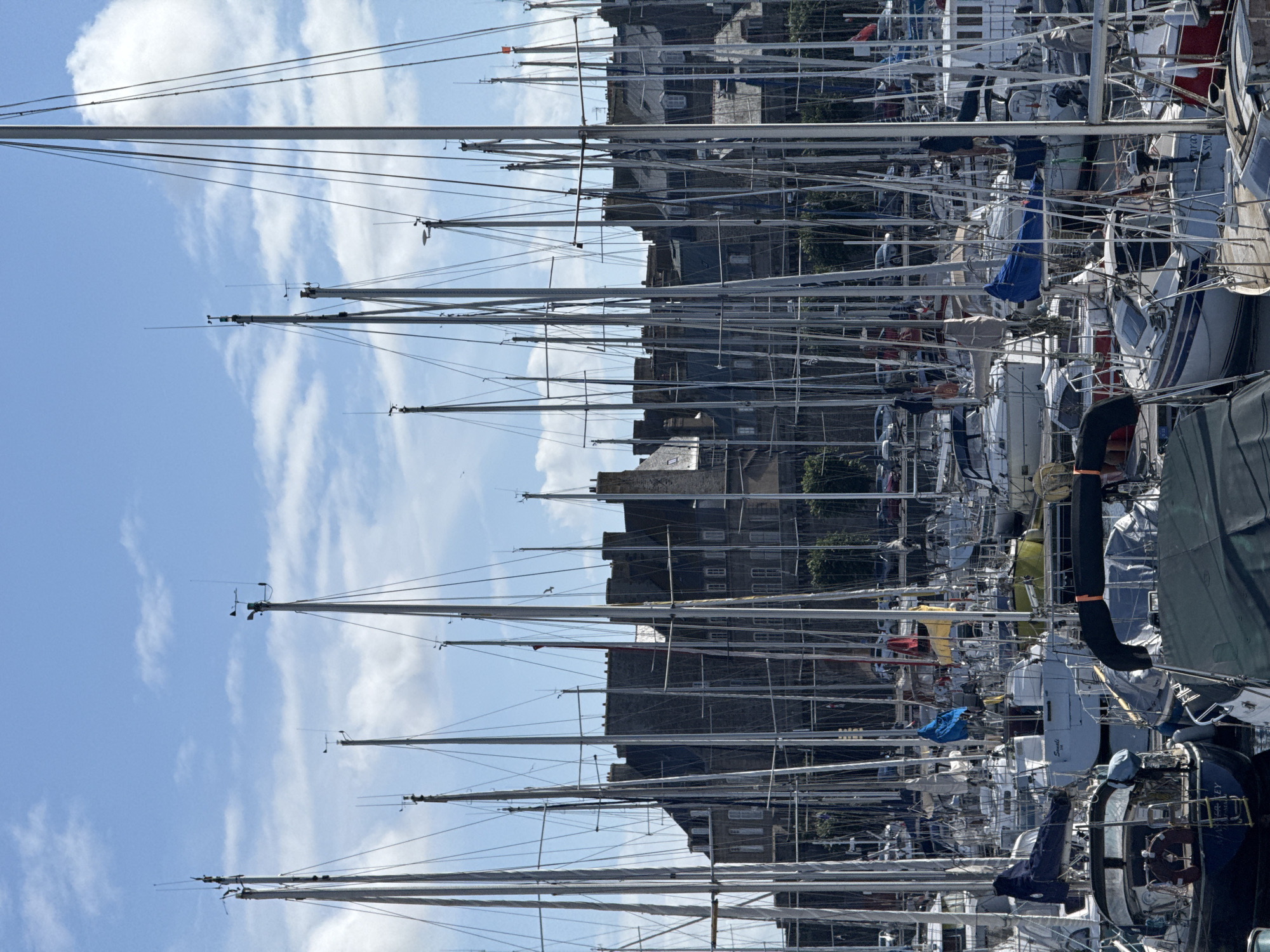 Saint-Malo waterfront scenes captured during sunny afternoon