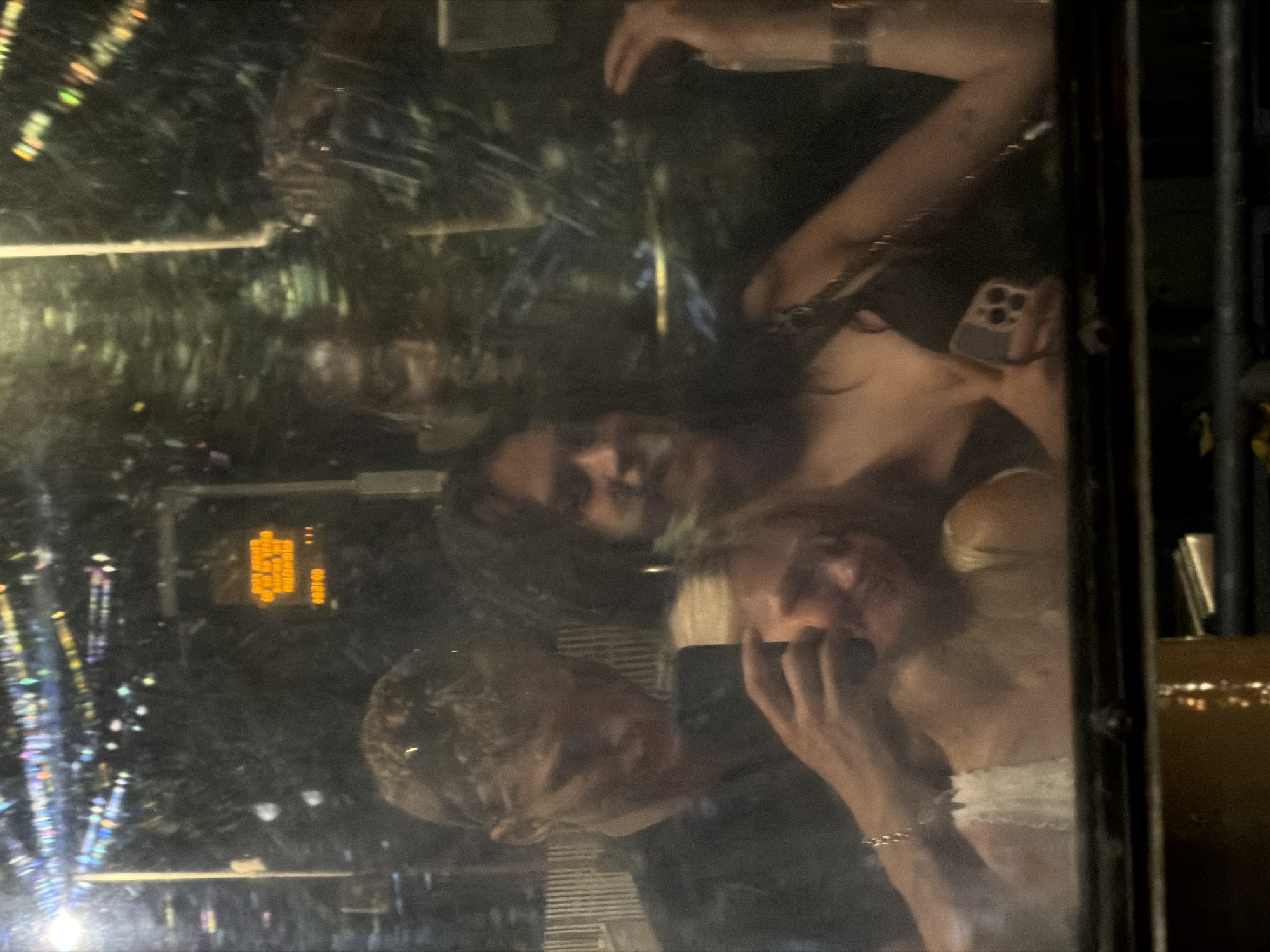 Late-night London: a group moves through the Underground and streets