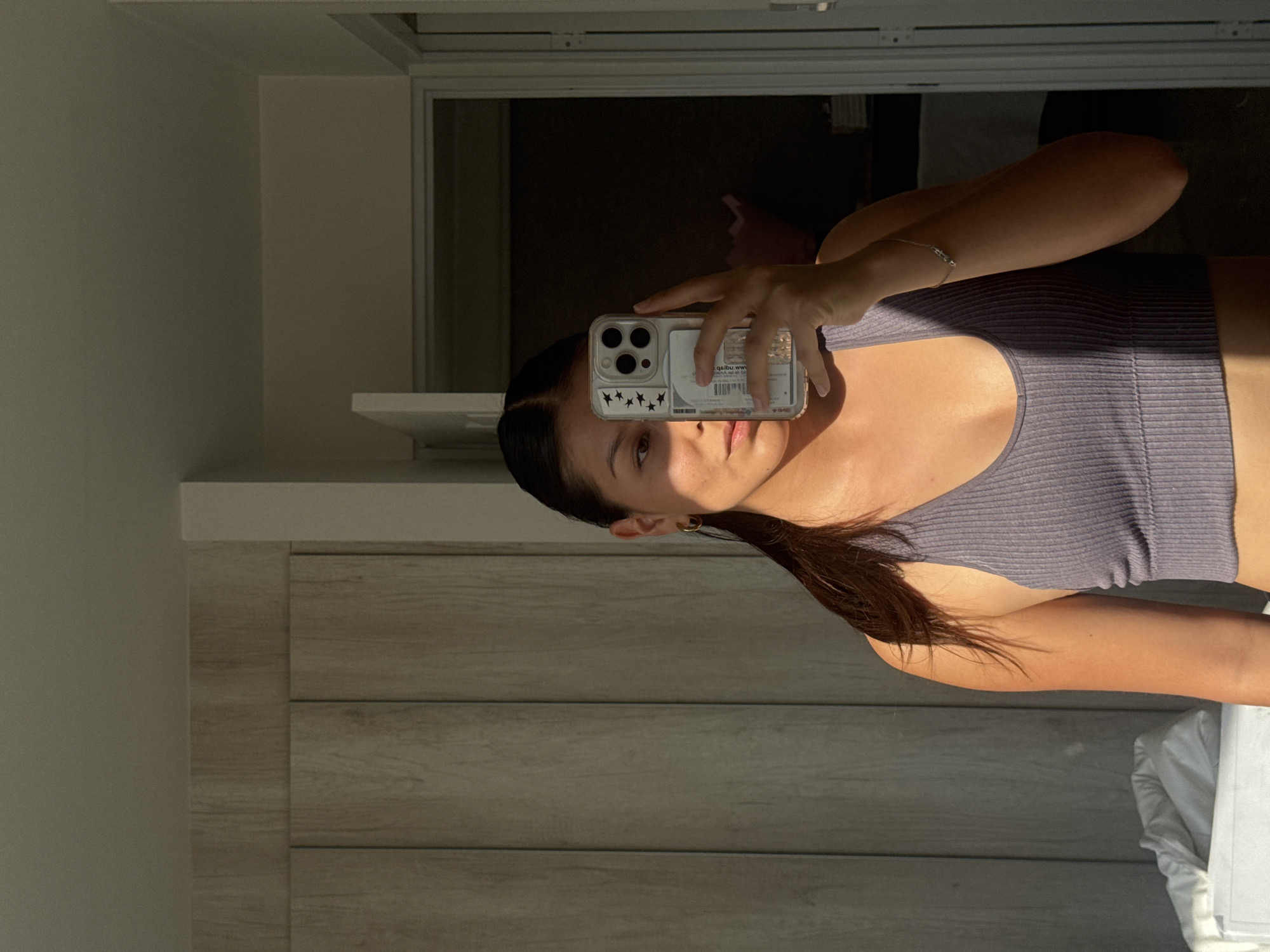 Woman Takes Mirror Selfies in San Francisco Ocotlán, Mexico