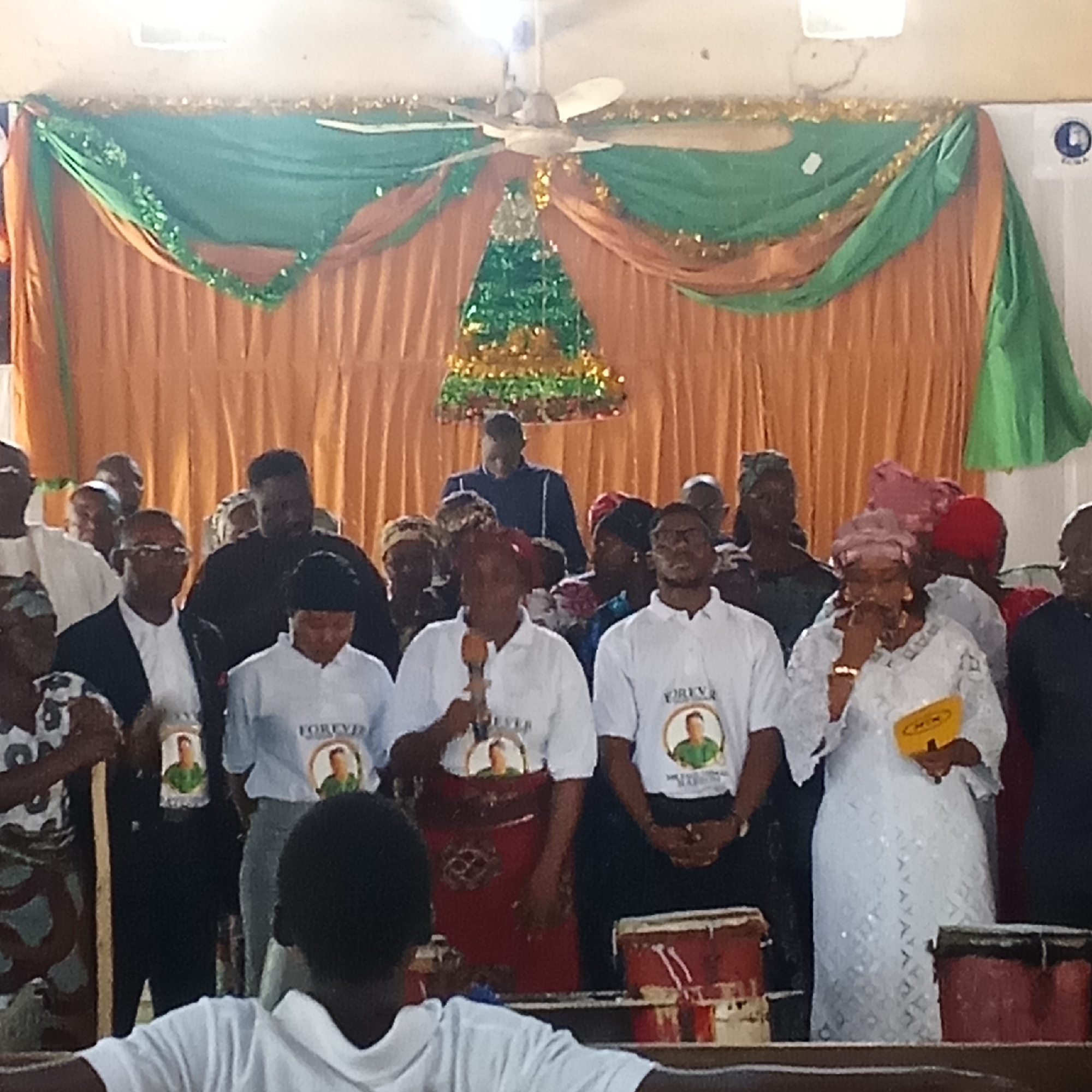 Church performance and street market documented by witnesses