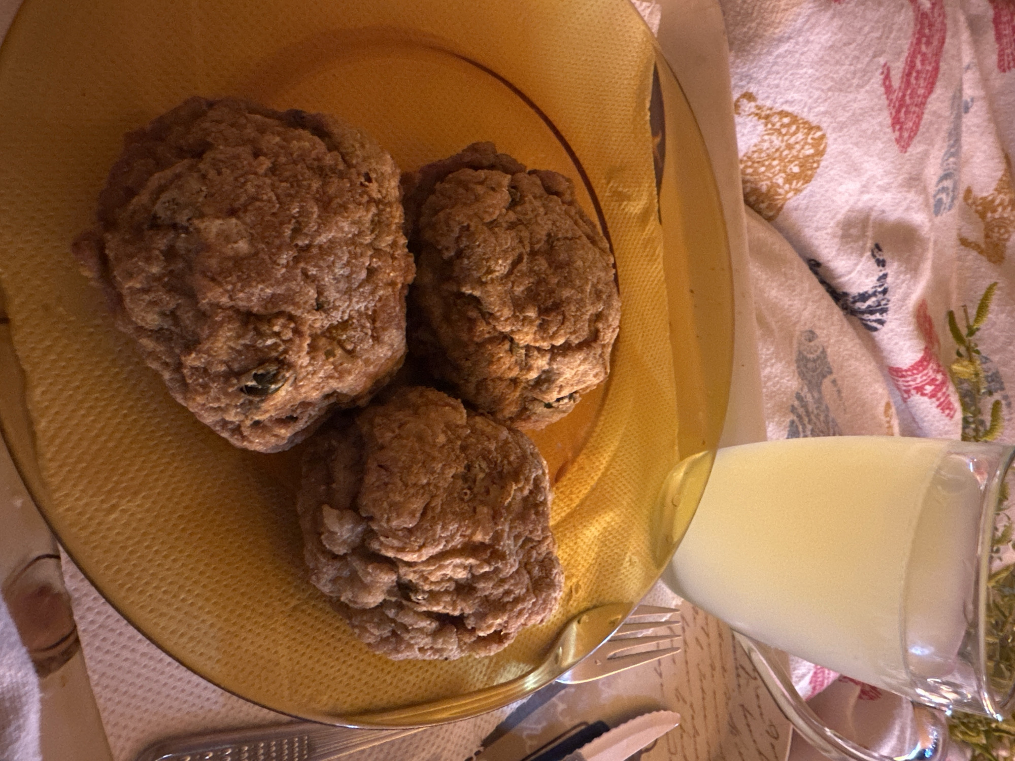 Sofia resident documents varied meal with patties, pasta, salads