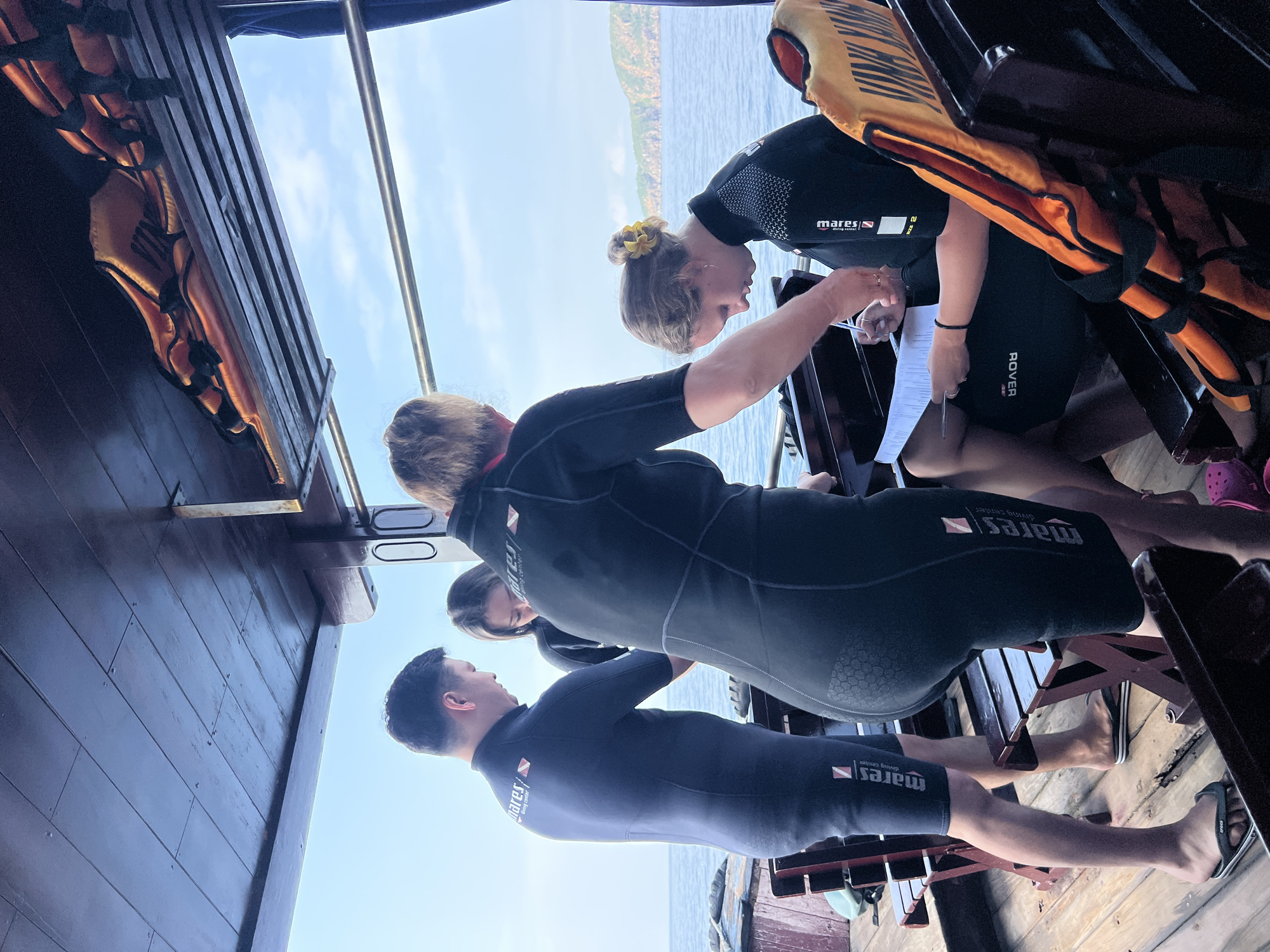Divers prepare for water activities in Vietnam heritage area