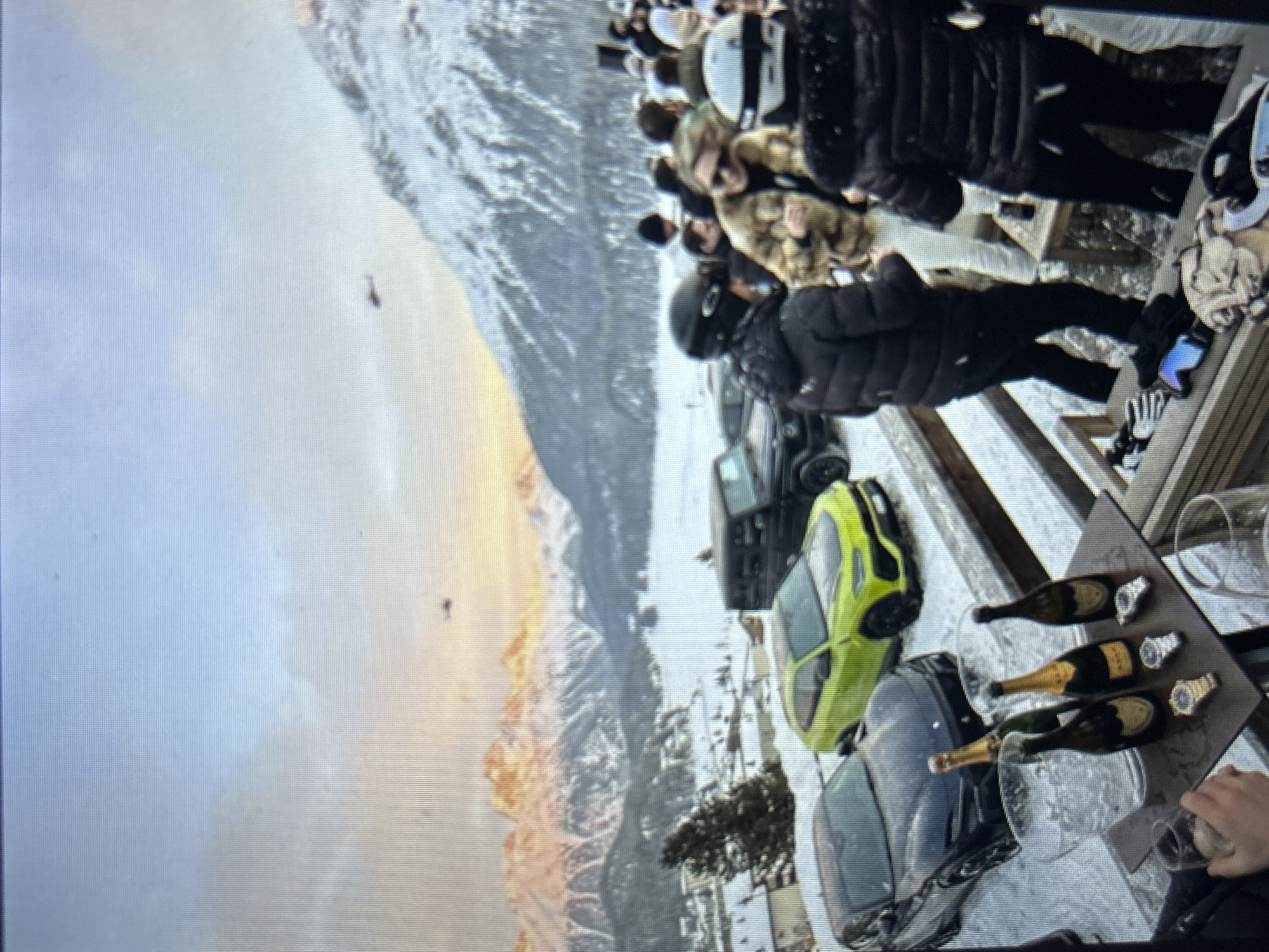 Winter scenes with luxury cars documented in Burgas, Bulgaria