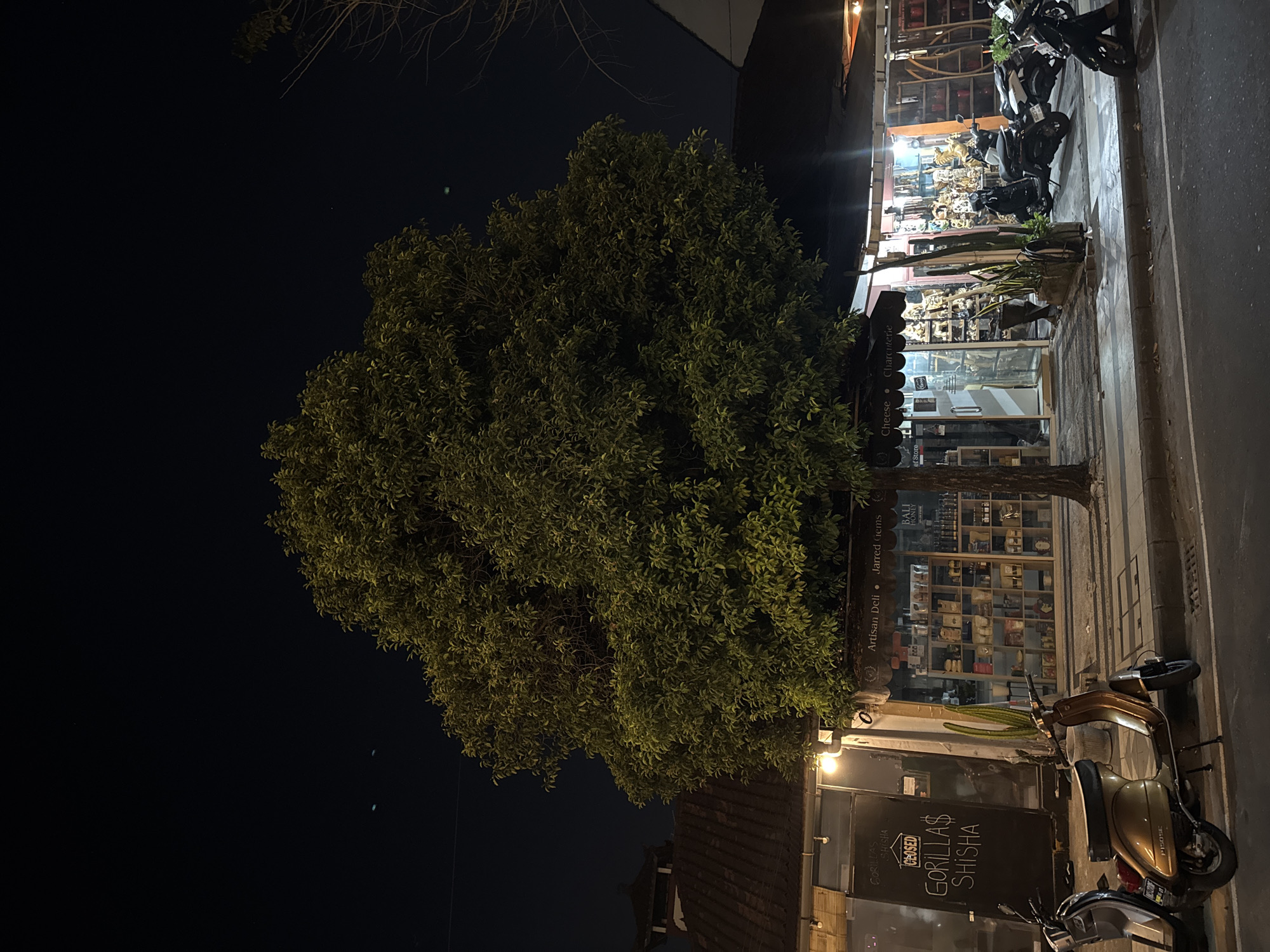 Kuta night streets, a traditional gathering, and Balinese interiors