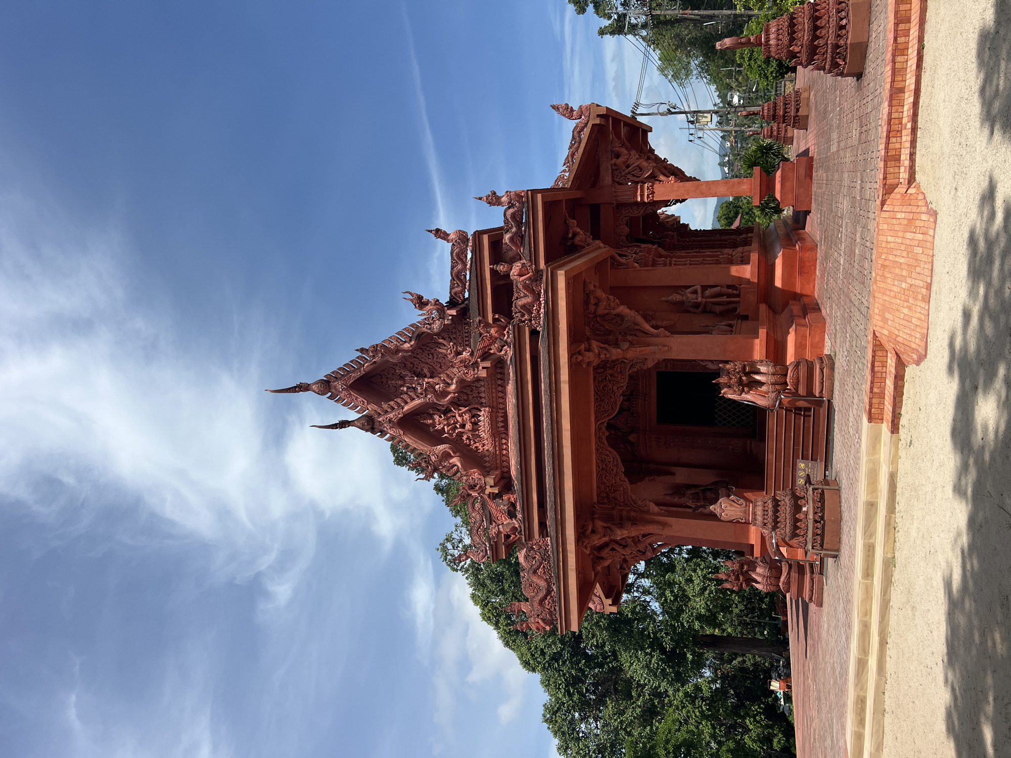 Exploring an ornate Buddhist temple complex in Baan Hua Thanon