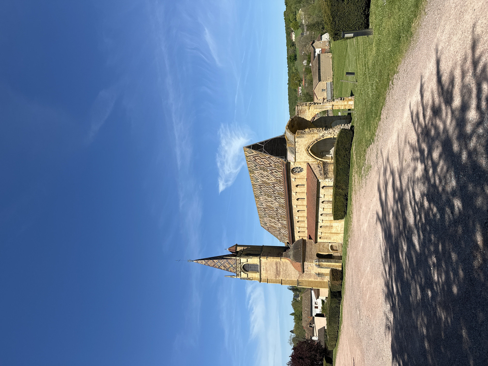 Historic French abbey photographed in Briennon