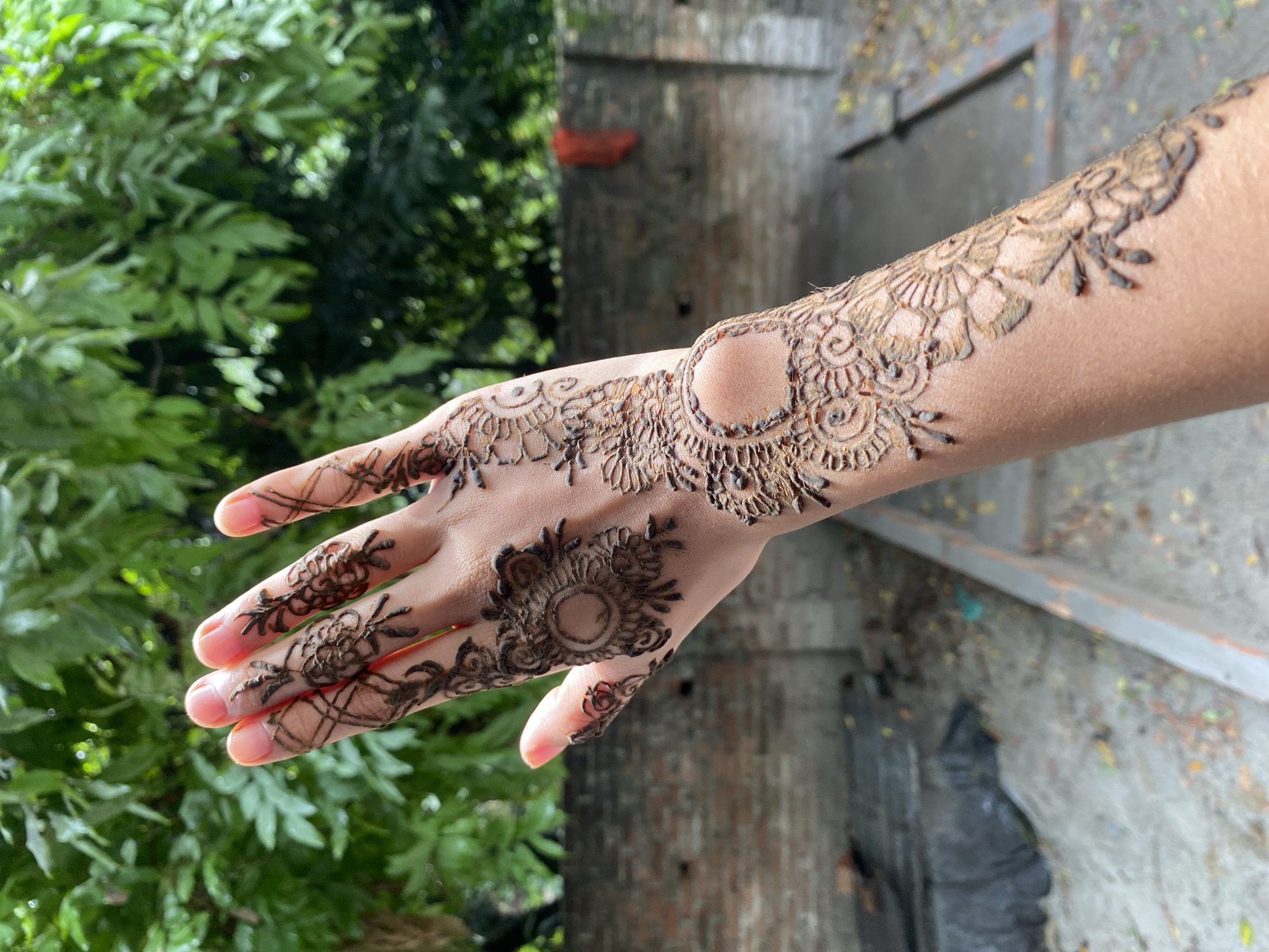 Eid celebration features intricate henna designs and chocolate treats