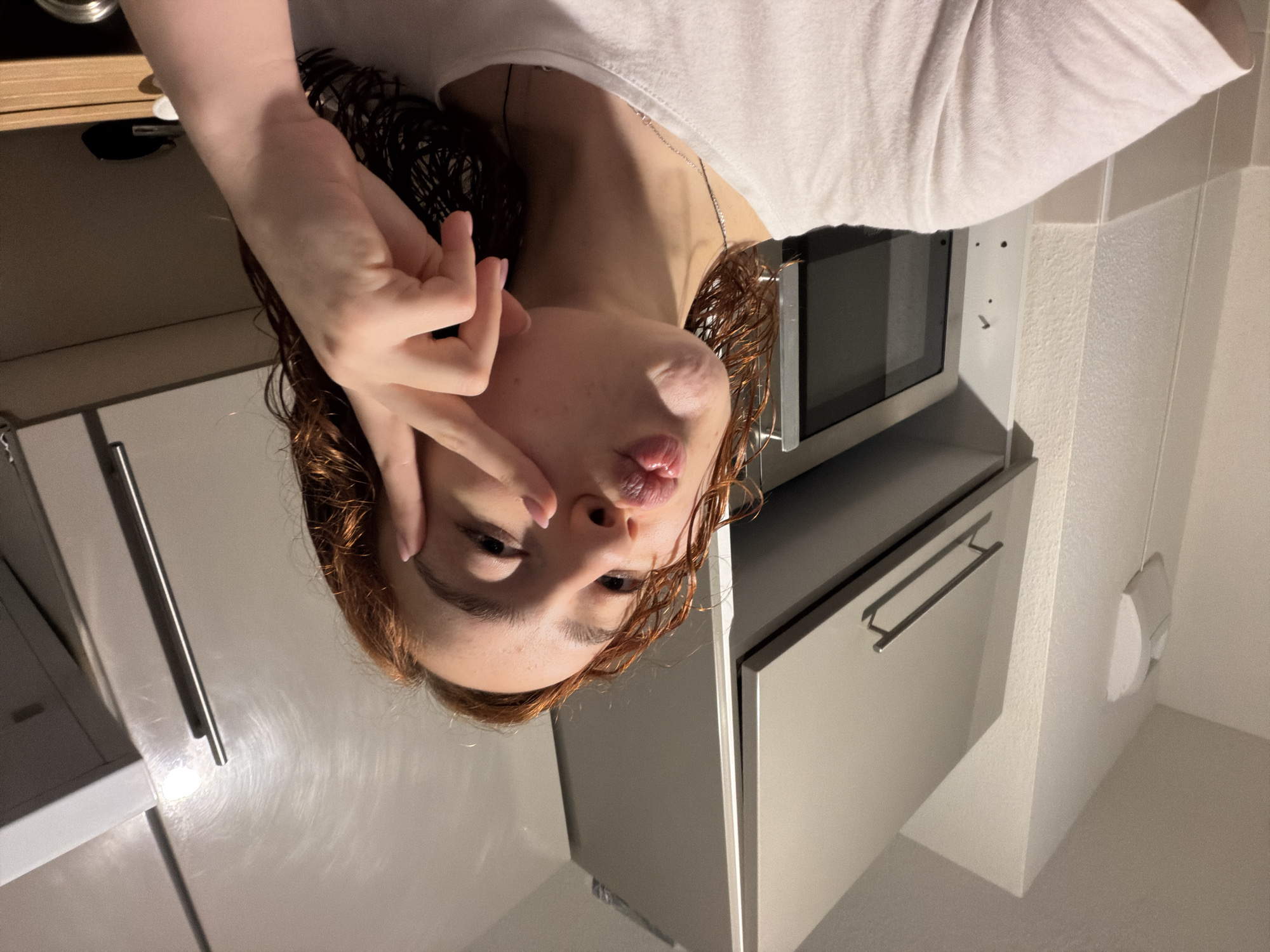 Young person photographed in Strasbourg kitchen Thursday morning