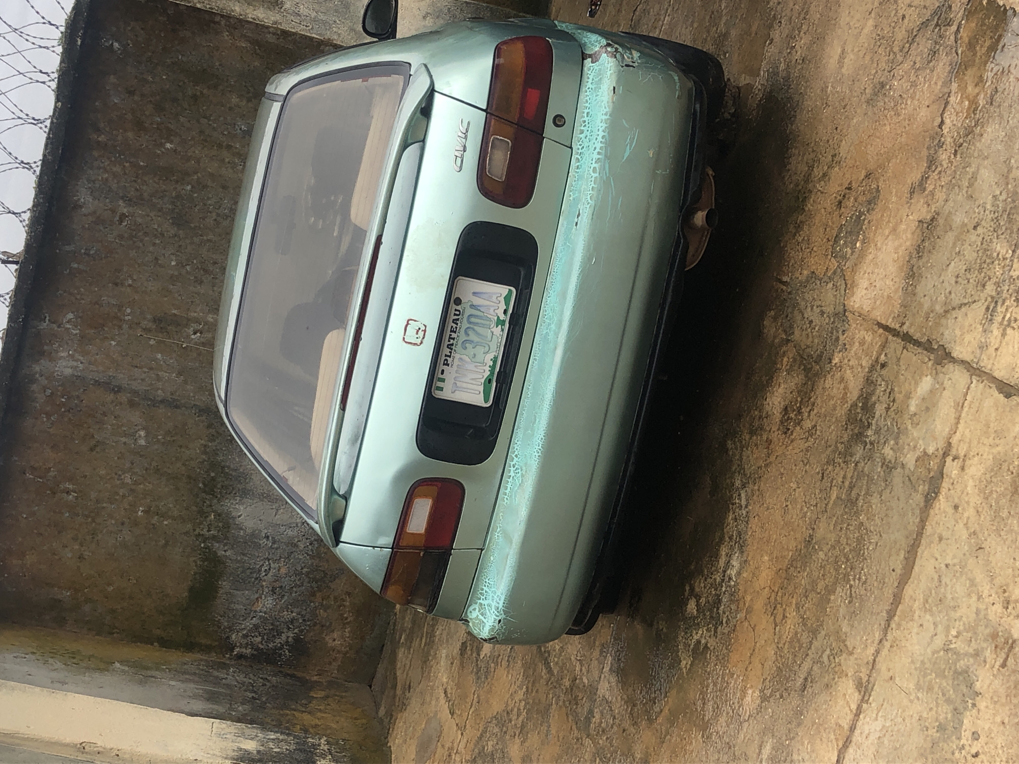 Cars parked on wet roads after rain