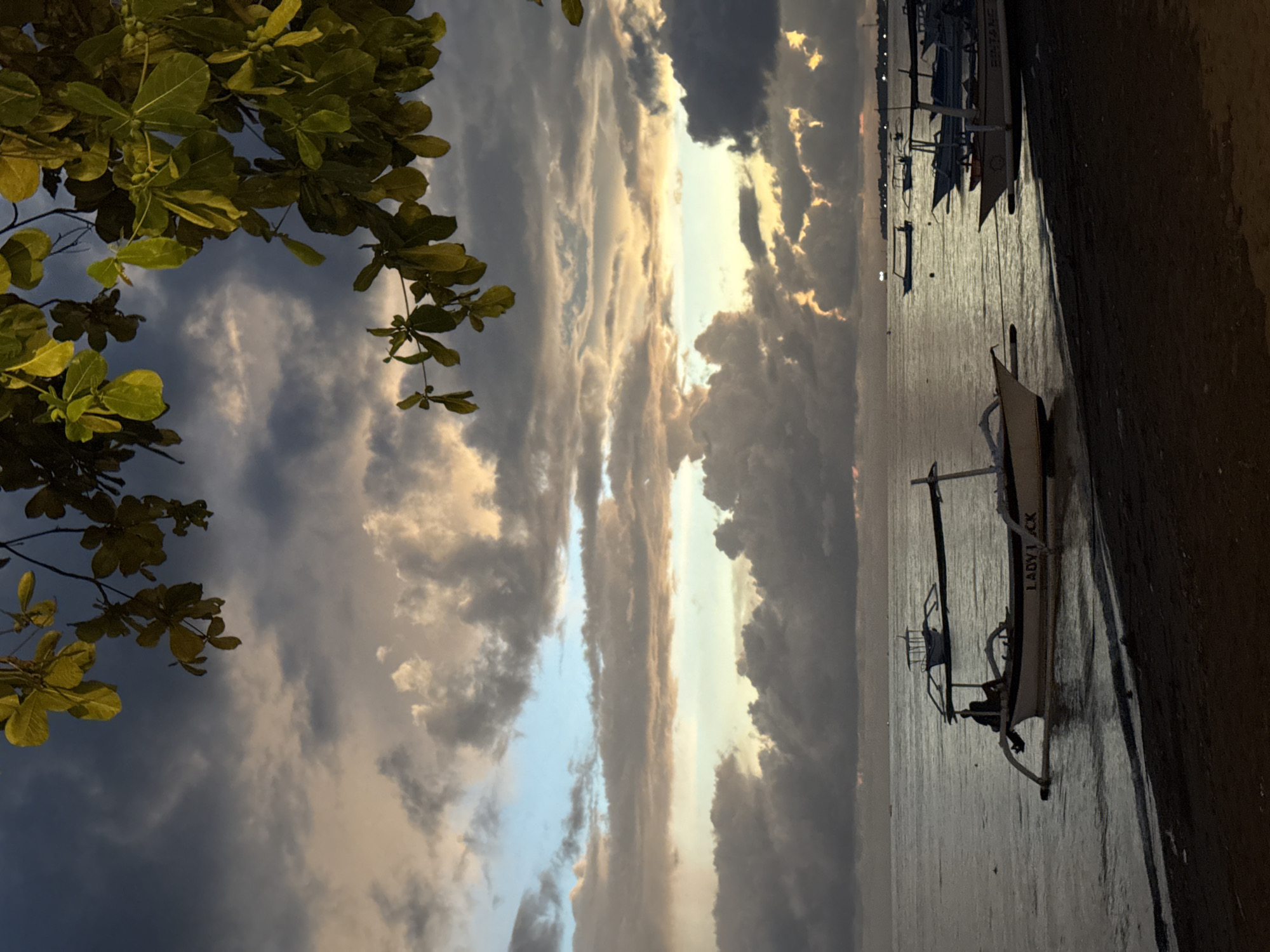 Evening scenes captured in coastal Buleleng, Indonesia