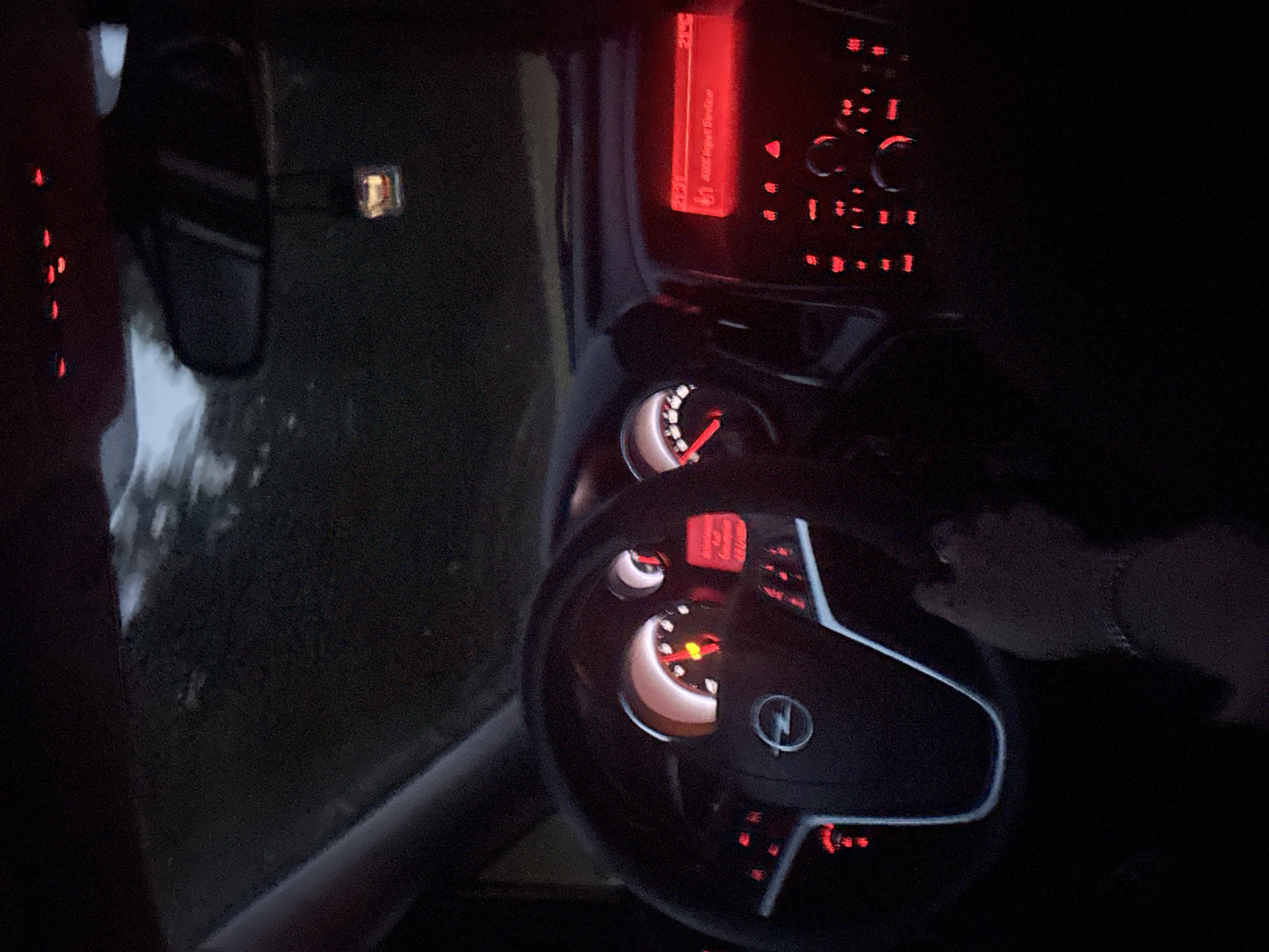 Evening drive captured from inside Opel vehicle in Lovech