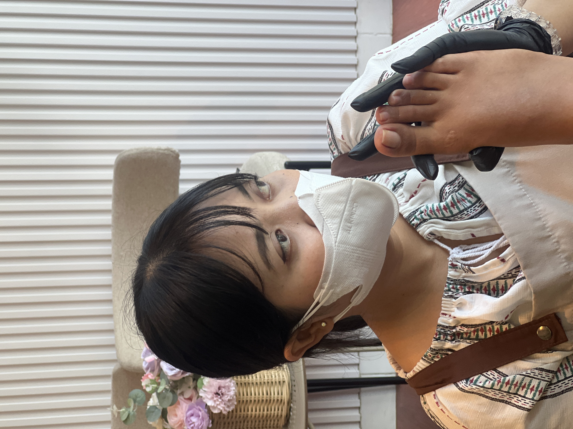Pedicure session at a Gianyar nail salon, Bali