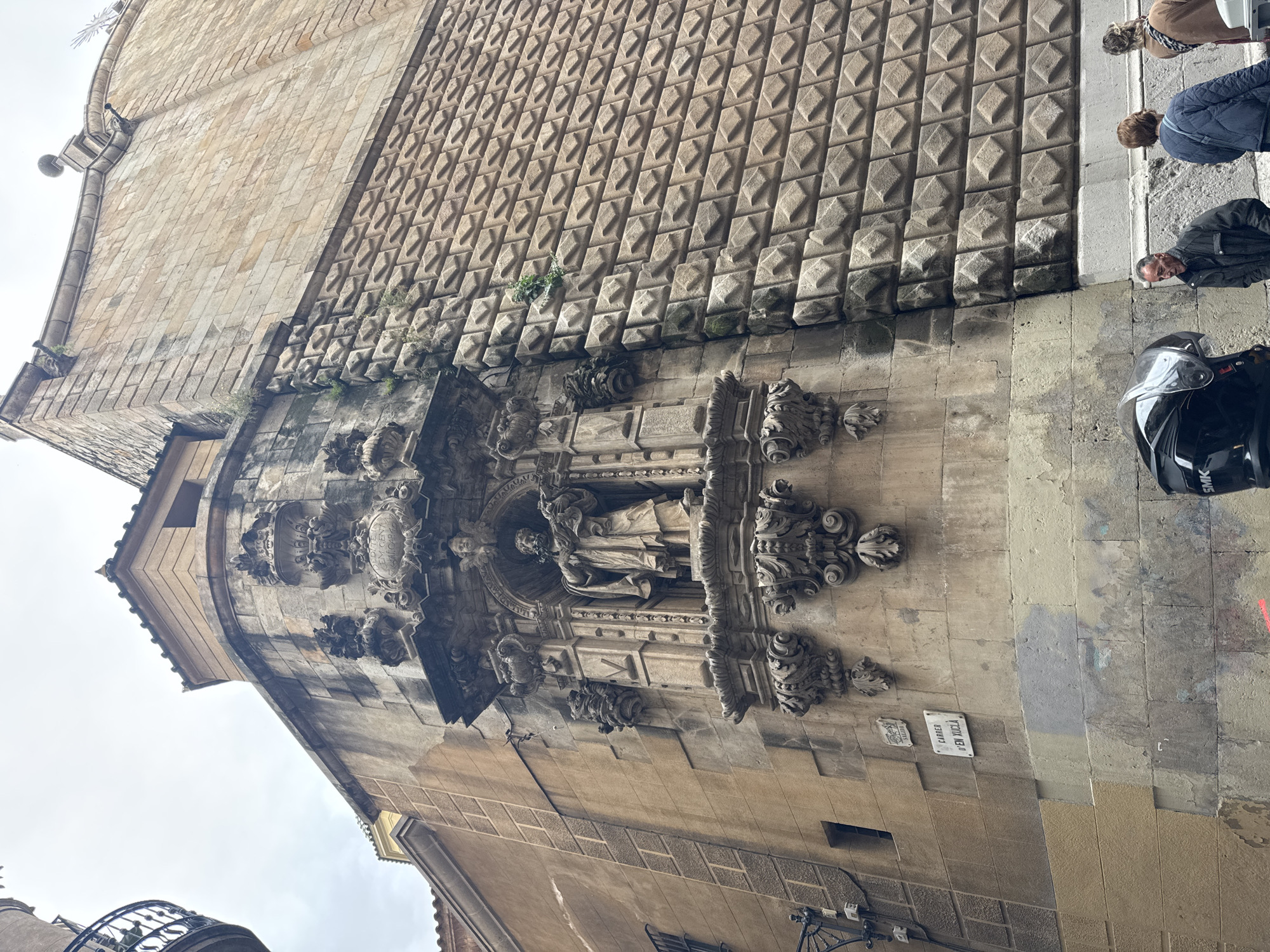 Historical building with textured façade documented in Barcelona