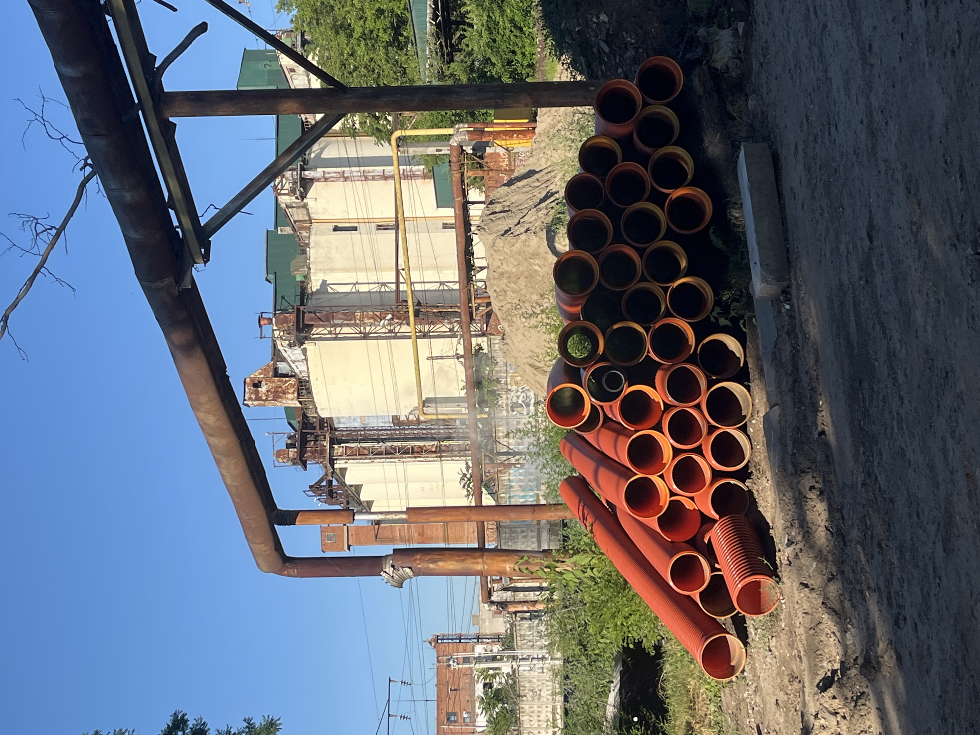 Construction sites and stadium infrastructure around Krasnodar, Russia