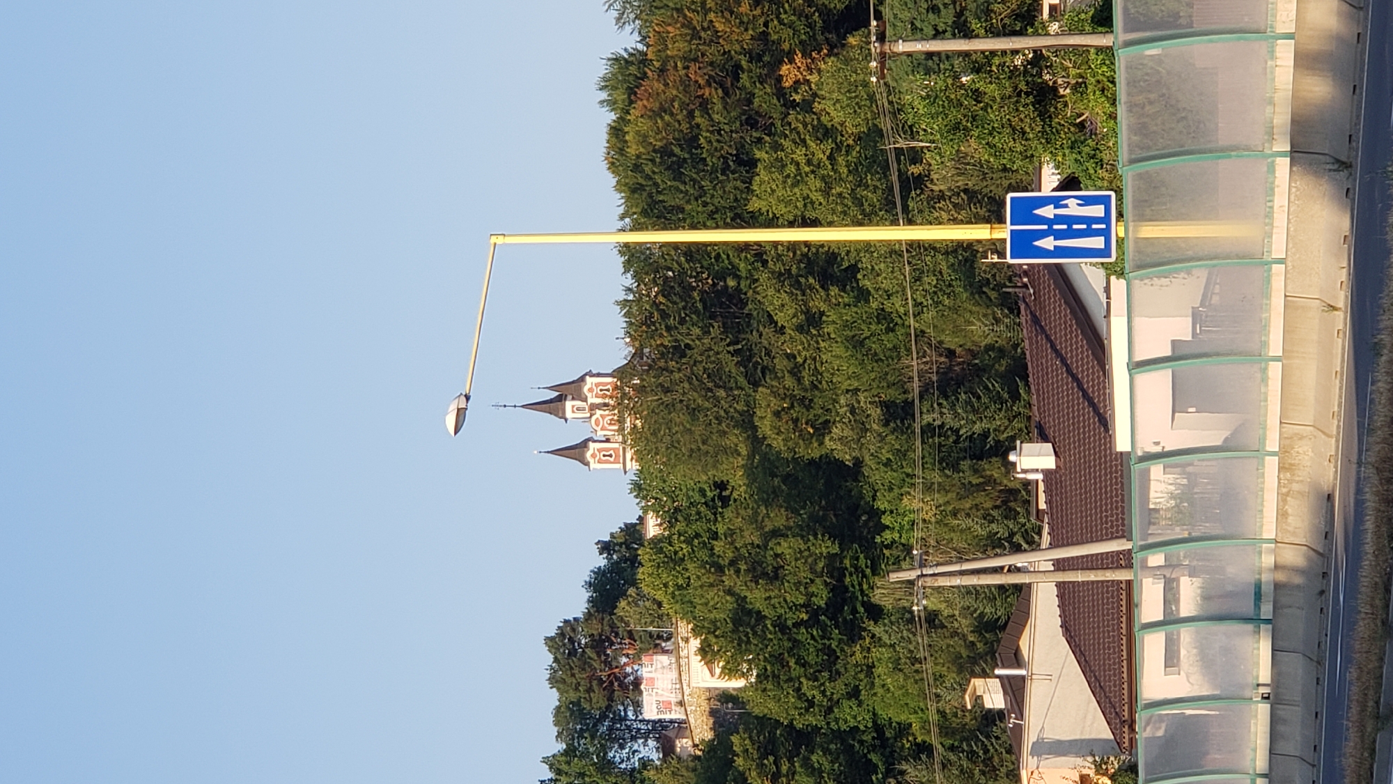 Morning scenes across Prešov — streets, paths, and rooftops