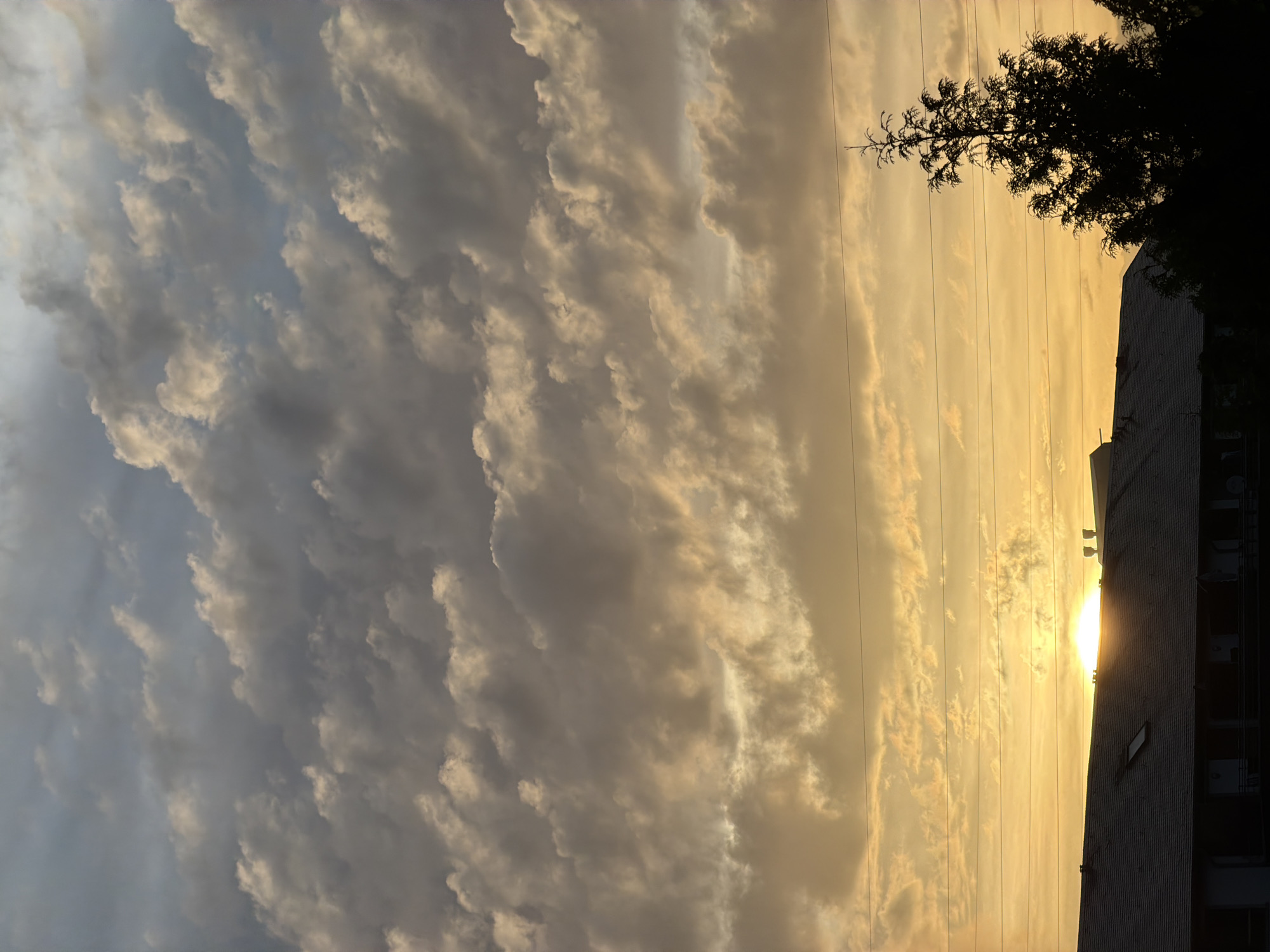Dramatic sunset captured over Esch-sur-Alzette, Luxembourg