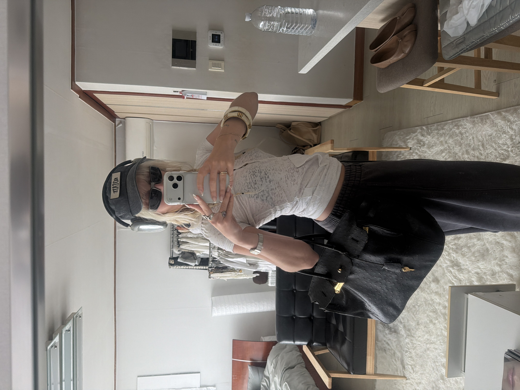 Early morning routine documented through selfies in Seoul
