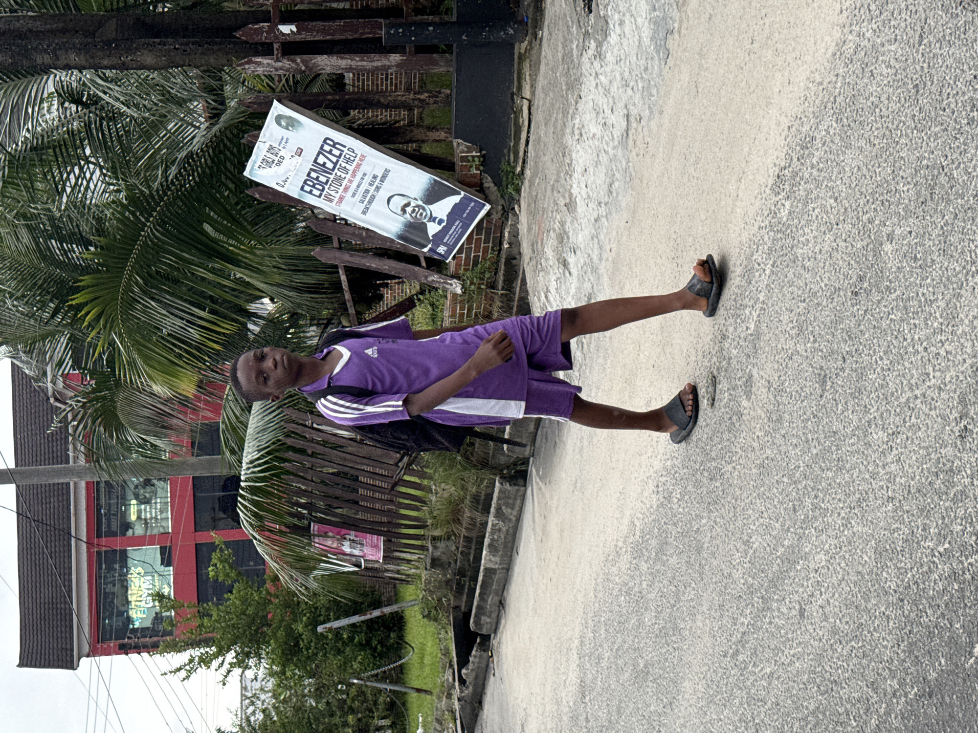 Everyday foot traffic on the streets of Ado, Nigeria