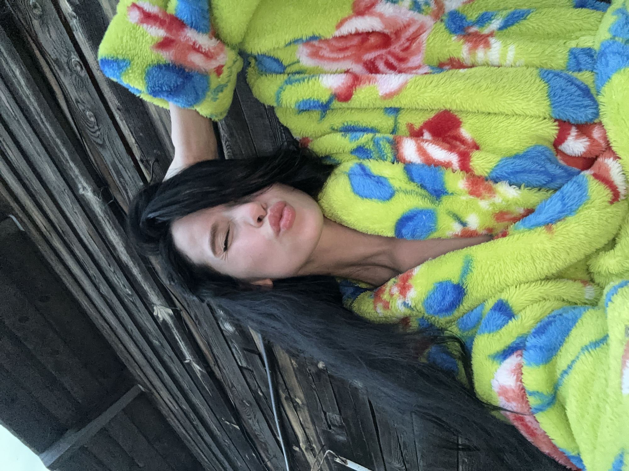Banya day in Сосново, robes and apple trees