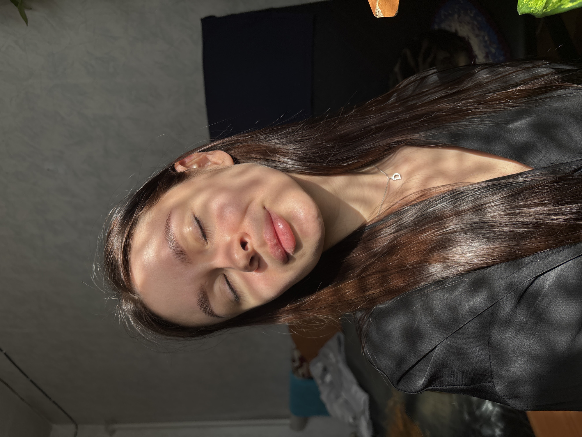 Woman photographed in casual moments in Dubrova, Russia