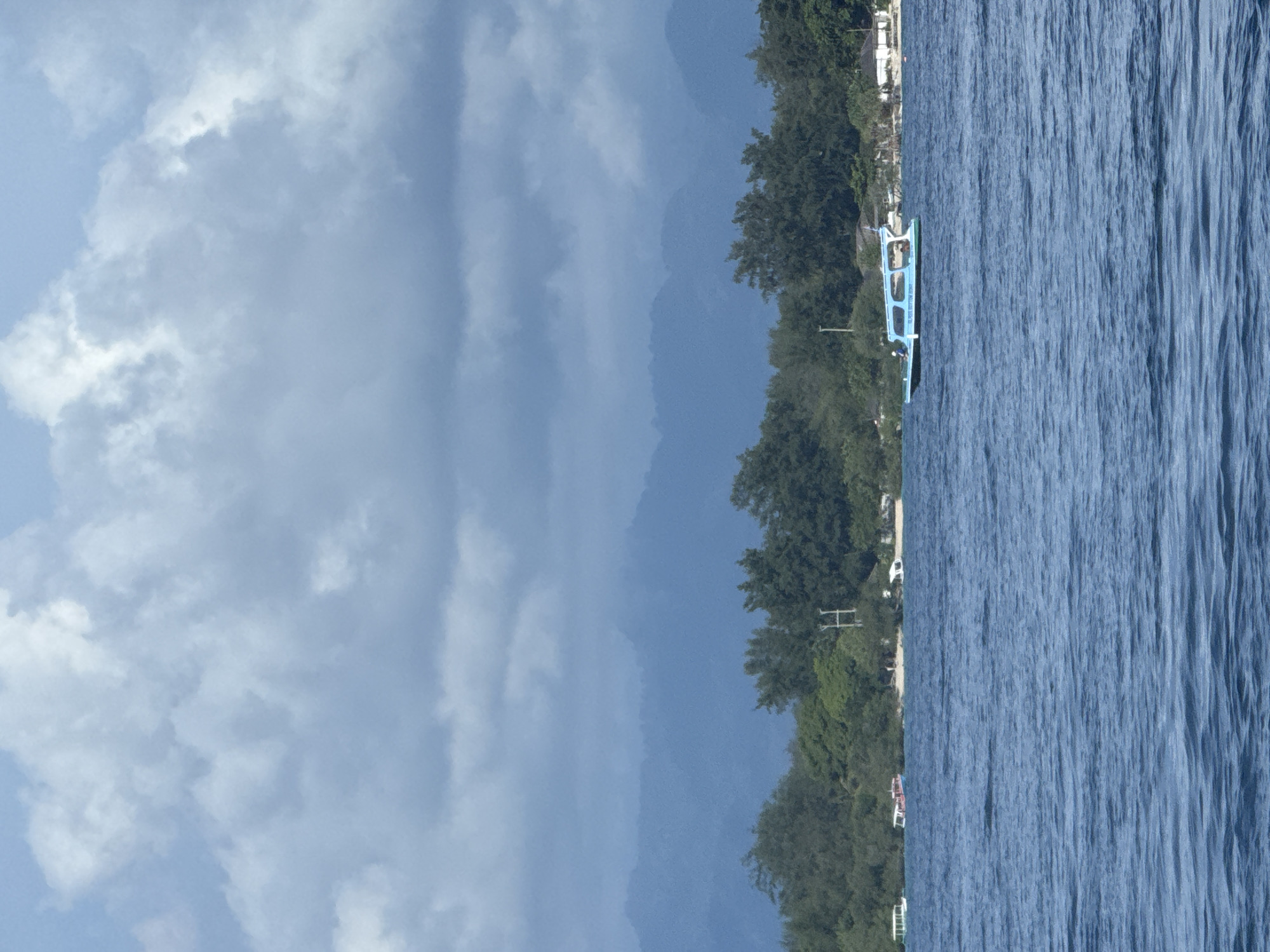 Indonesian coastal scenery documented by witnesses during morning hours